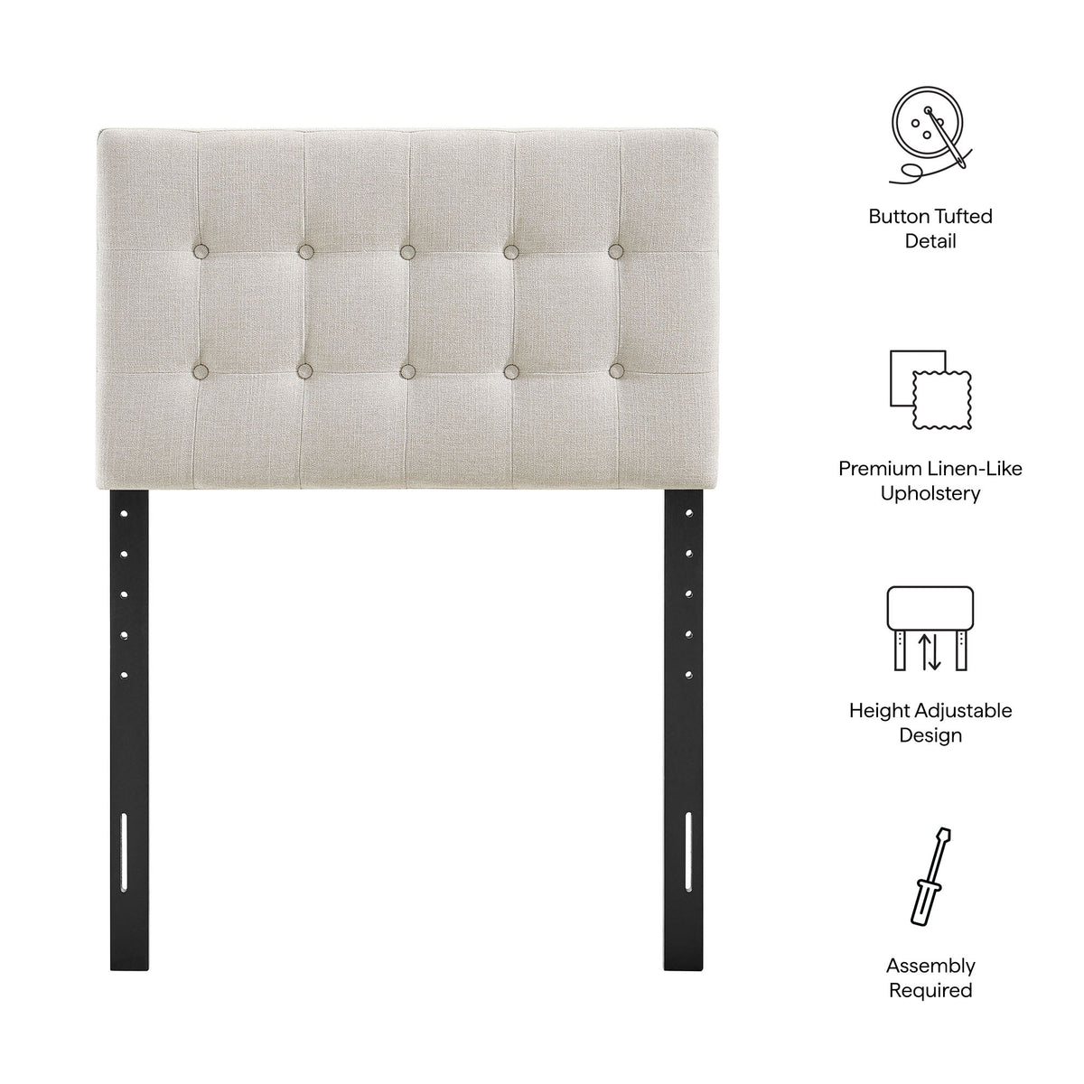 Emily Fabric Upholstered Headboard by Modway