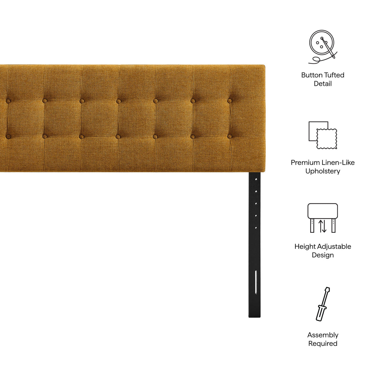 Emily Fabric Upholstered Headboard by Modway