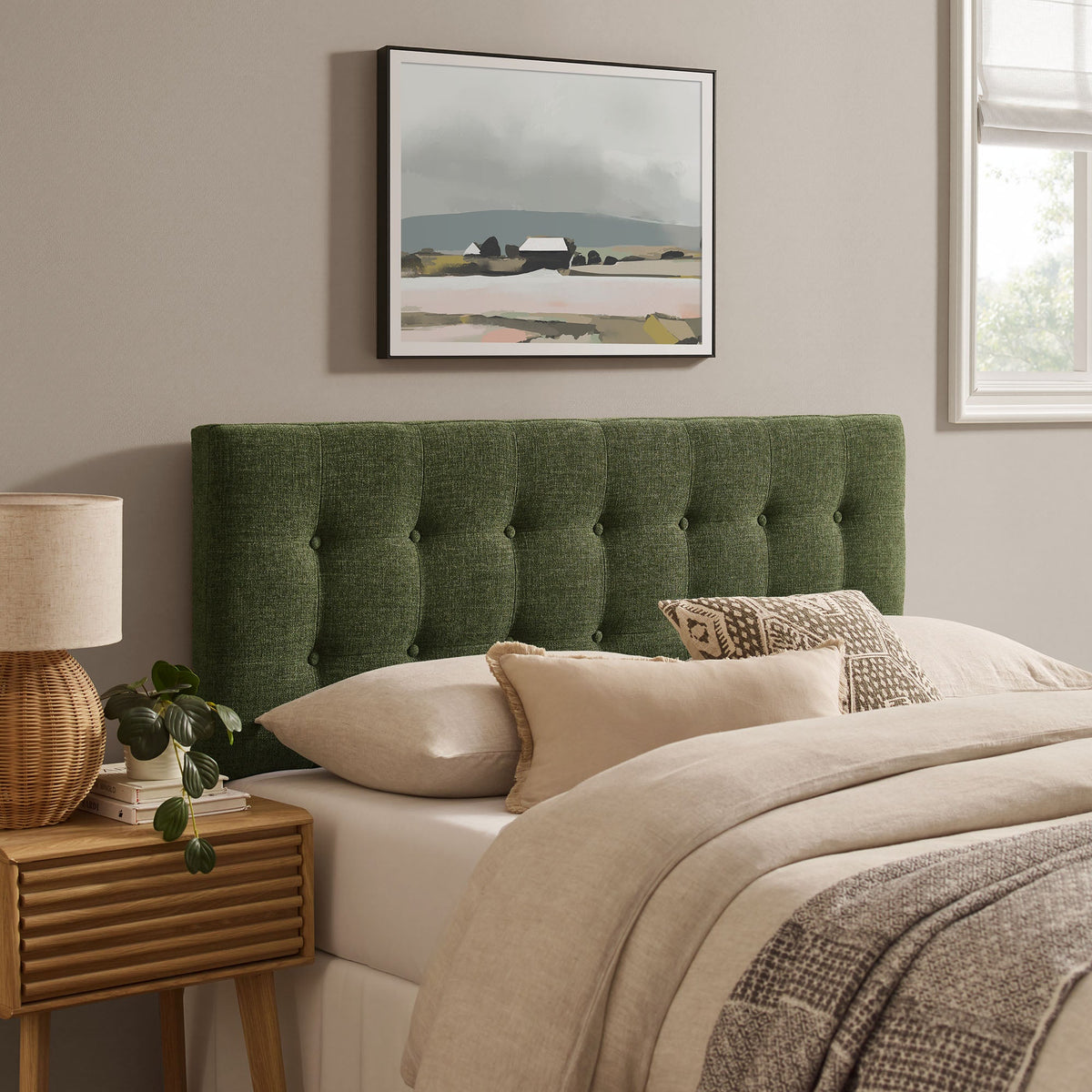Emily Fabric Upholstered Headboard by Modway
