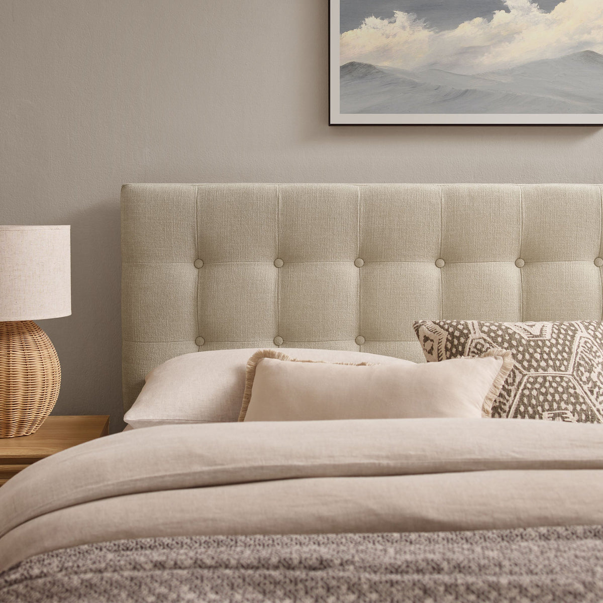 Emily Fabric Upholstered Headboard by Modway