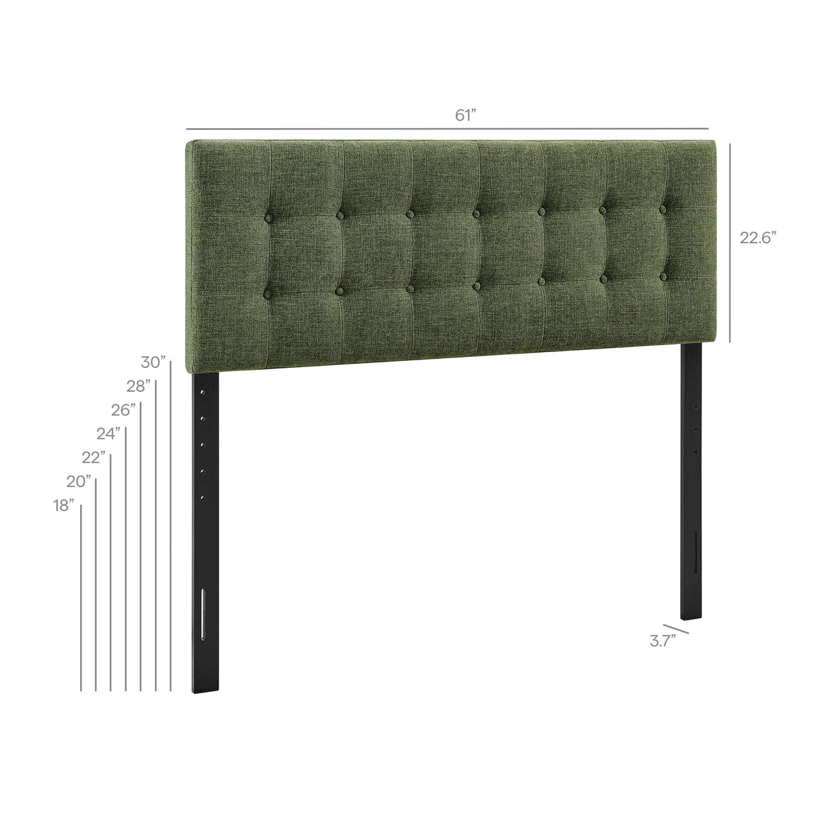 Emily Fabric Upholstered Headboard by Modway