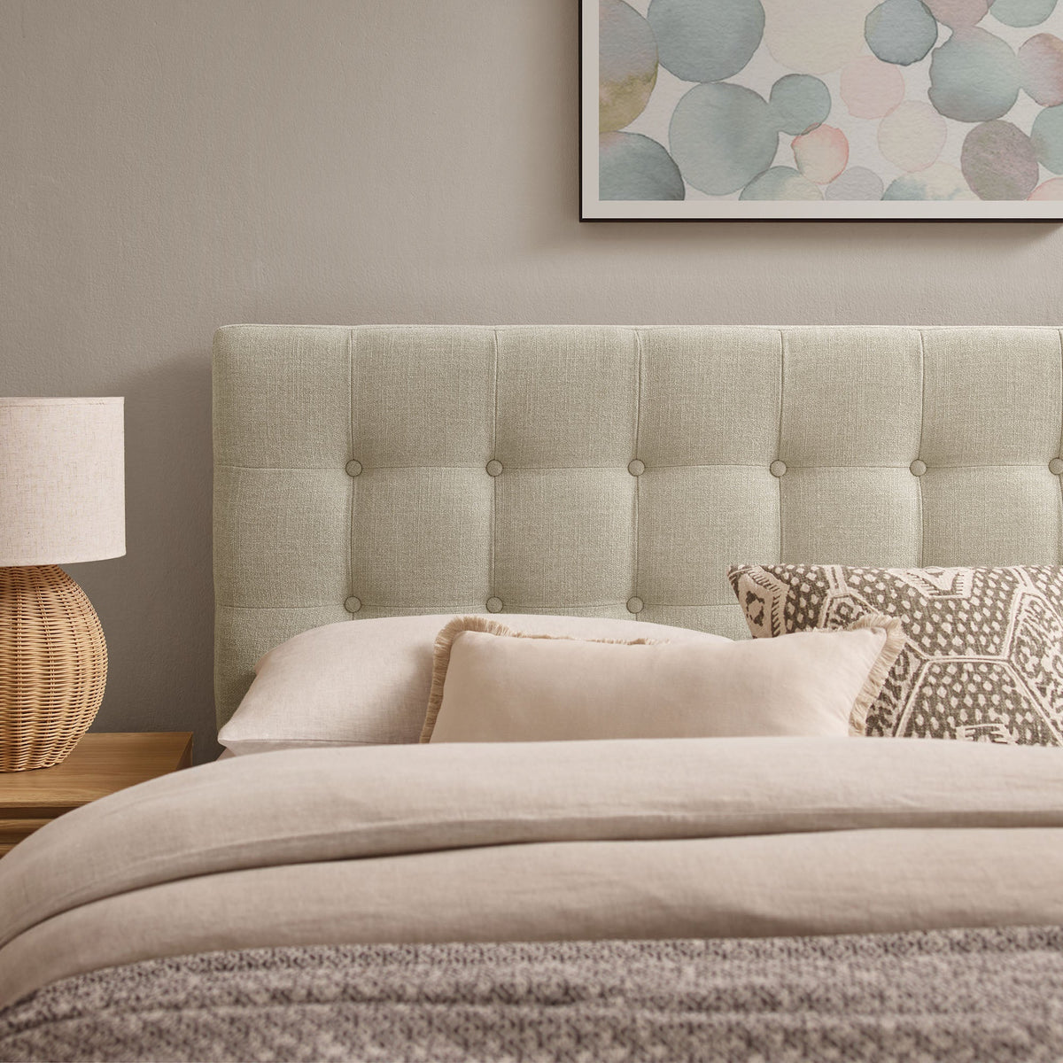 Emily Fabric Upholstered Headboard by Modway