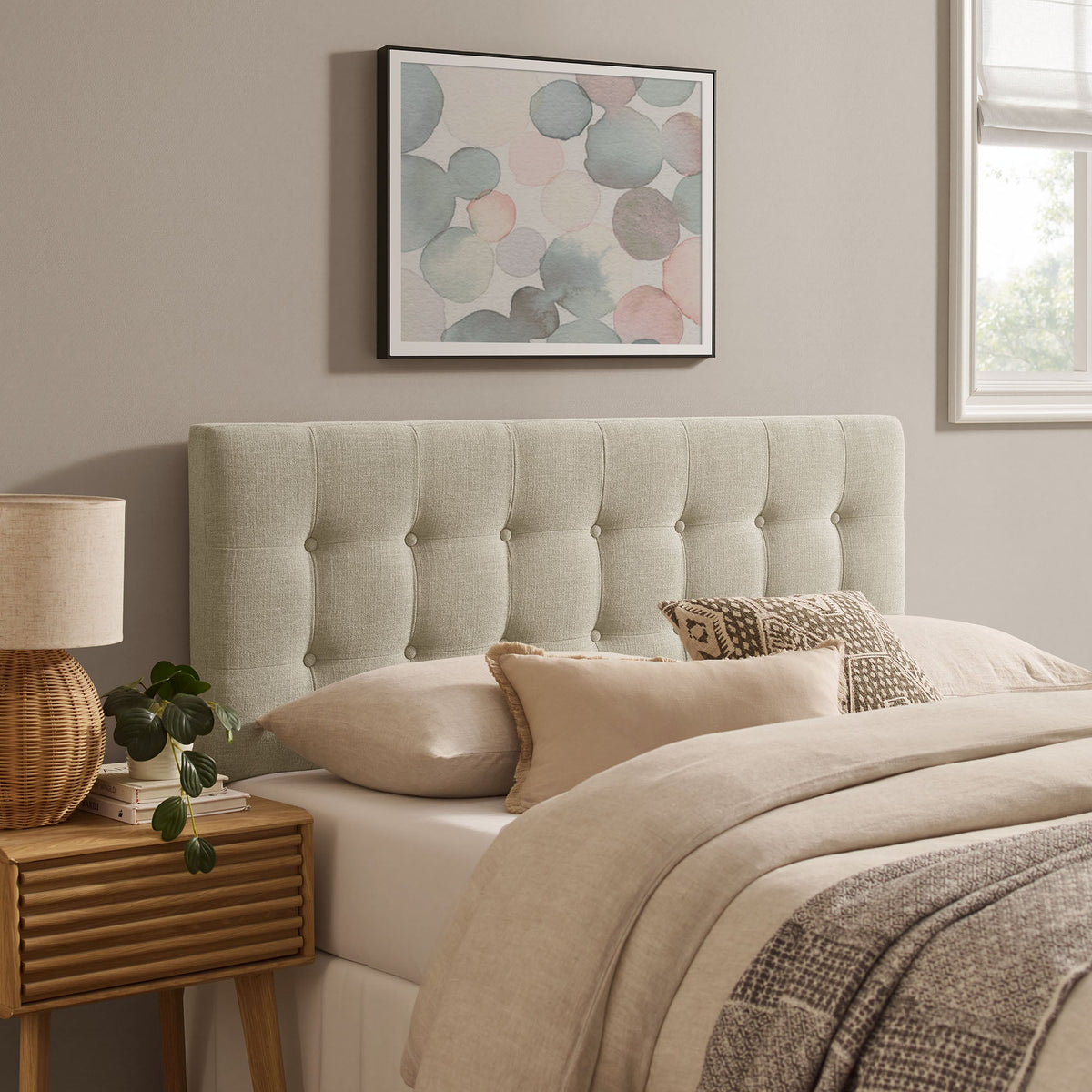 Emily Fabric Upholstered Headboard by Modway
