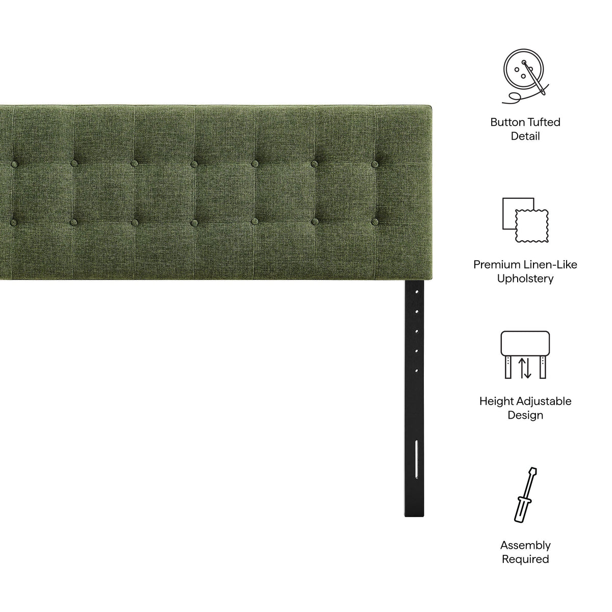 Emily Fabric Upholstered Headboard by Modway