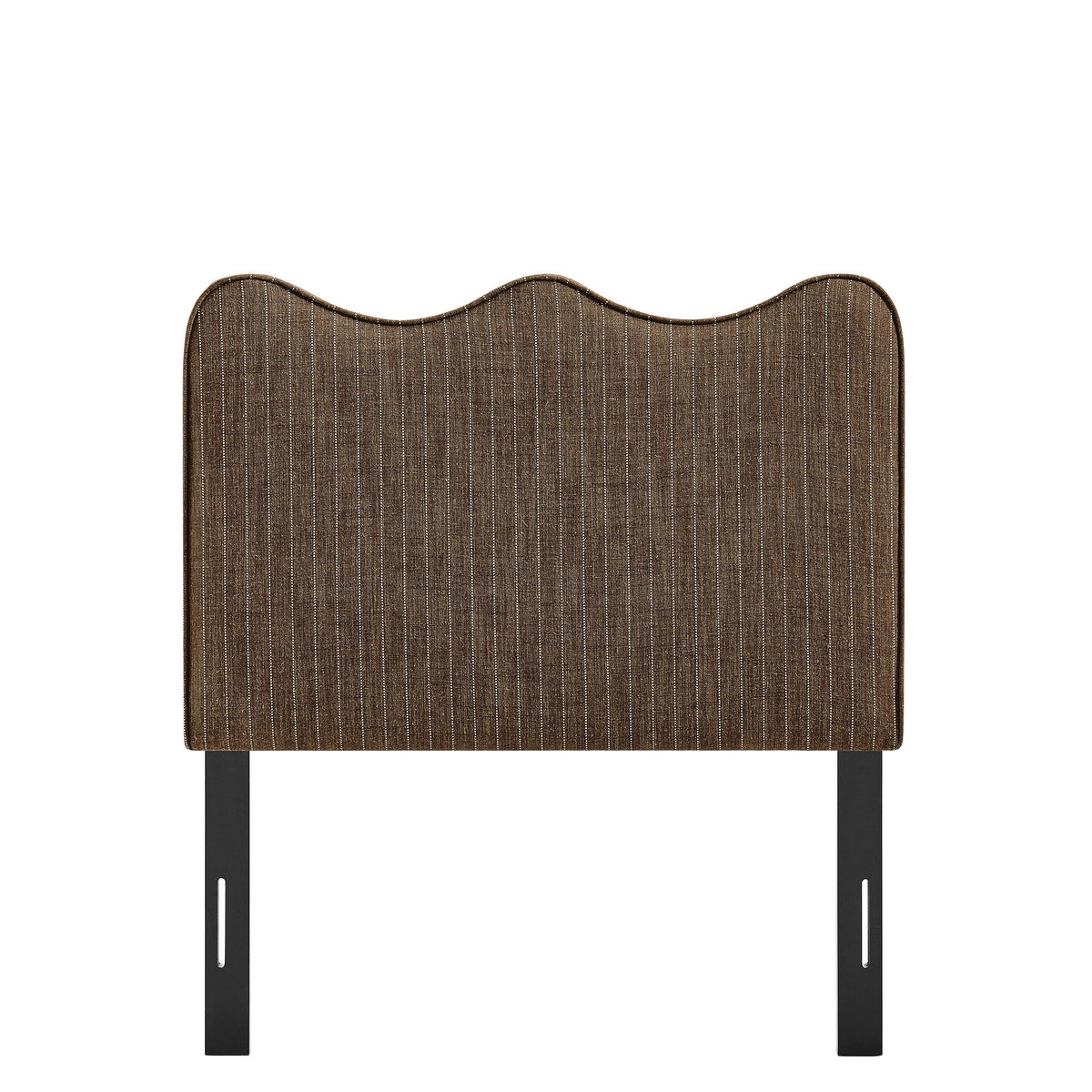 Athena Striped Fabric Upholstered Headboard by Modway
