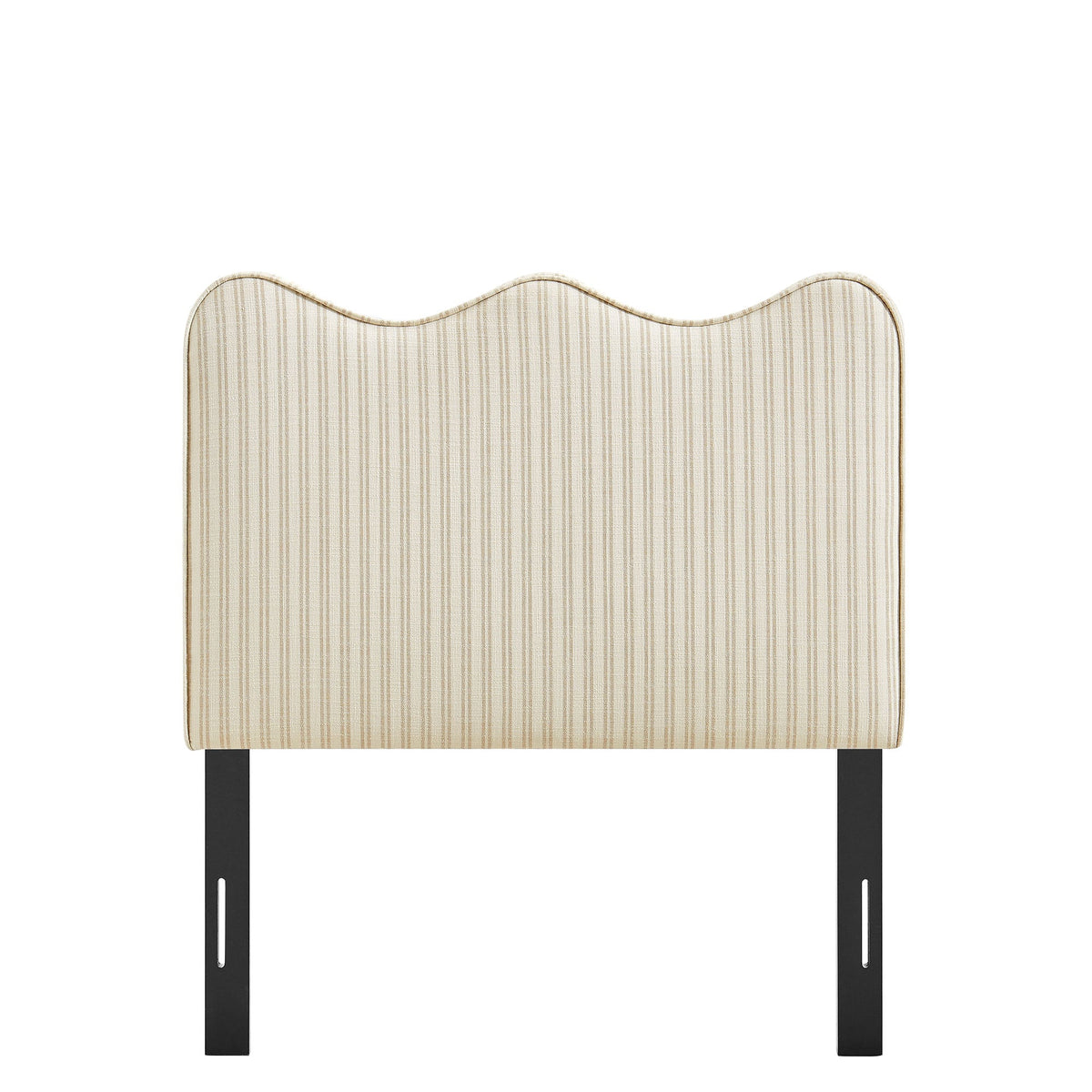 Athena Striped Fabric Upholstered Headboard by Modway