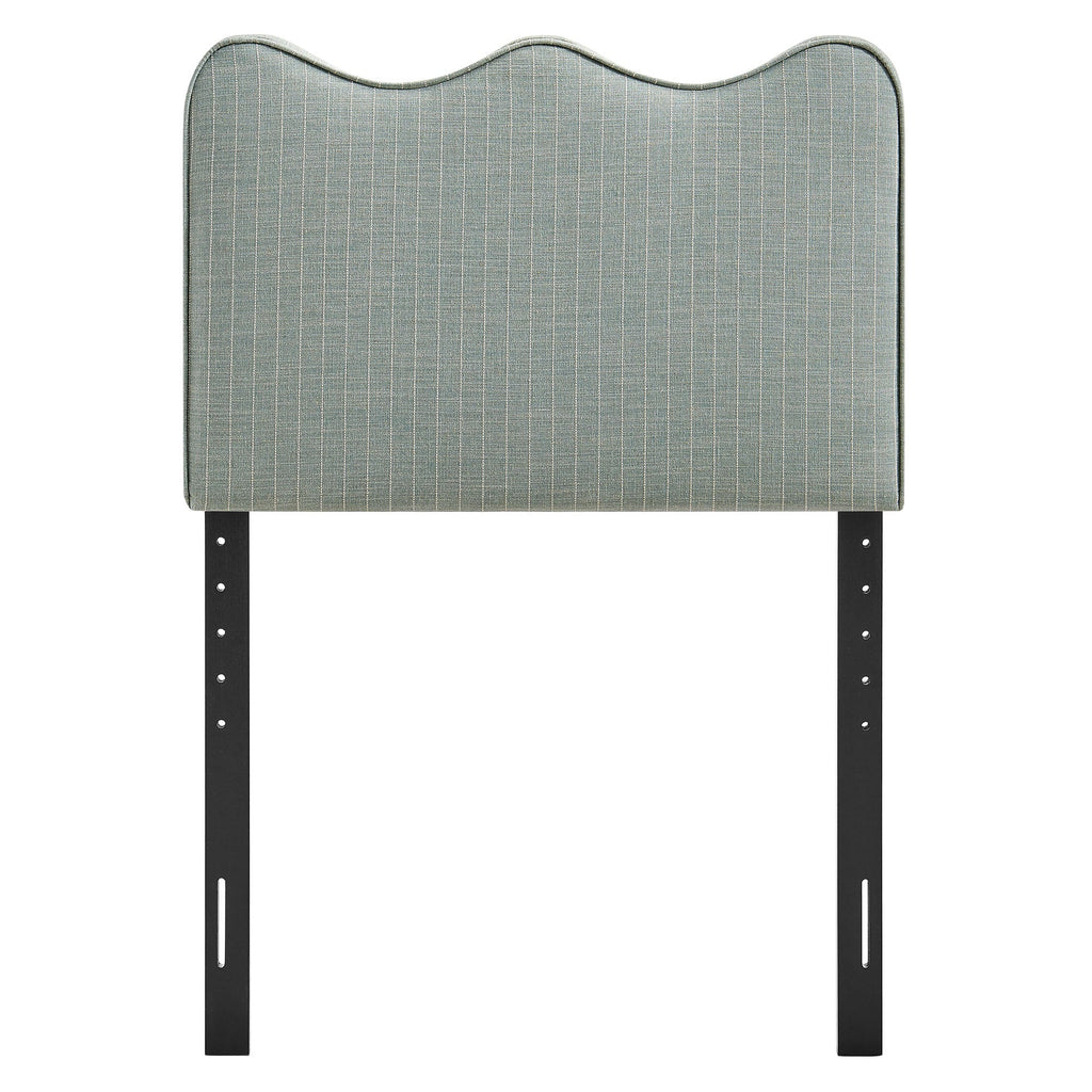 Athena Striped Fabric Upholstered Headboard by Modway