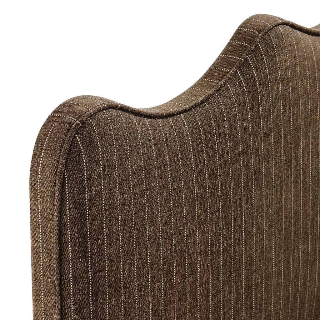 Athena Striped Fabric Upholstered Headboard by Modway