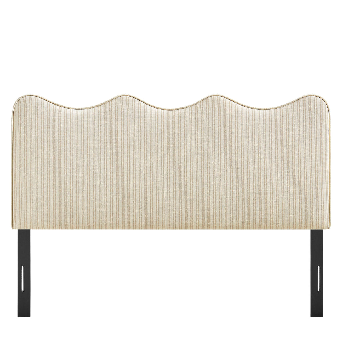 Athena Striped Fabric Upholstered Headboard by Modway