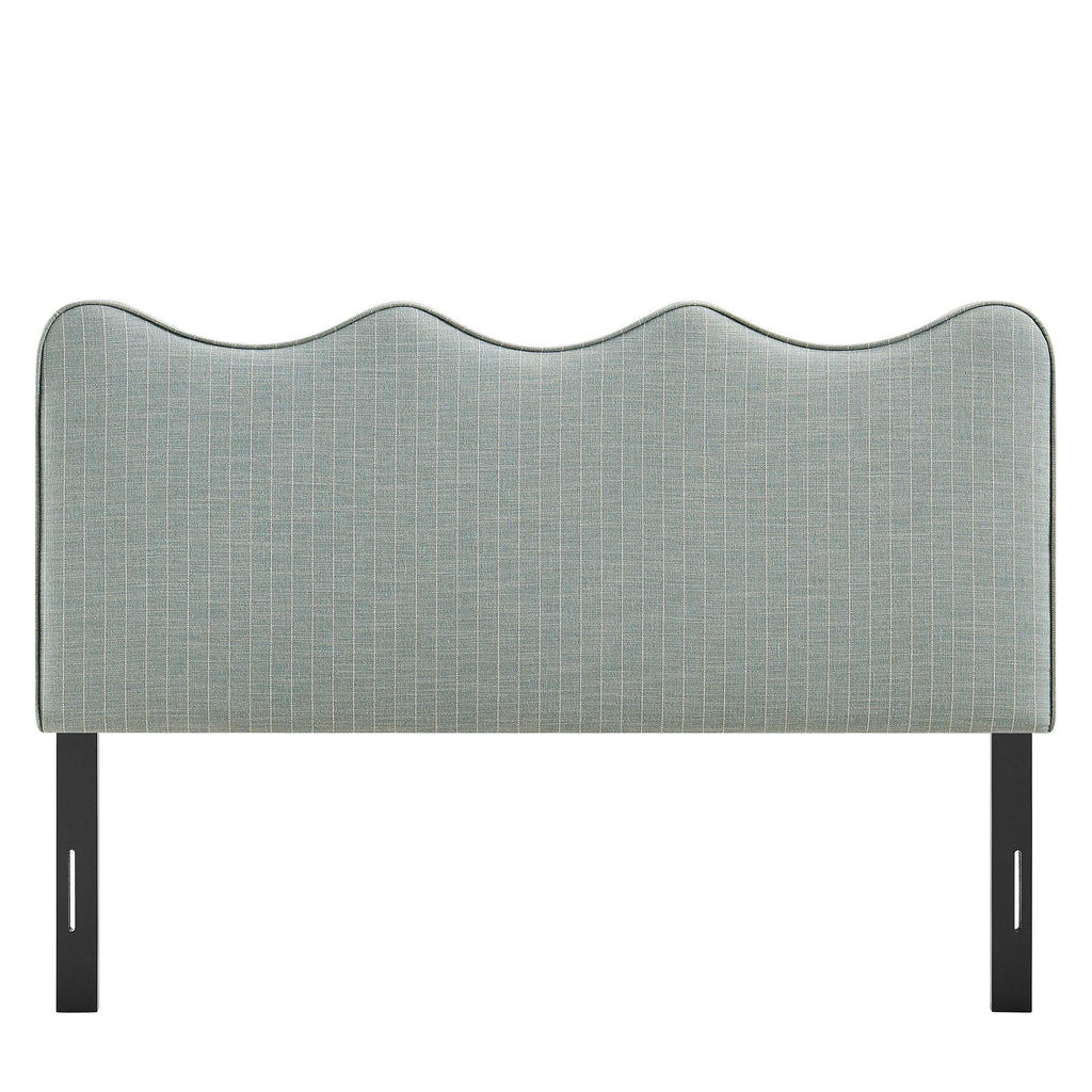 Athena Striped Fabric Upholstered Headboard by Modway