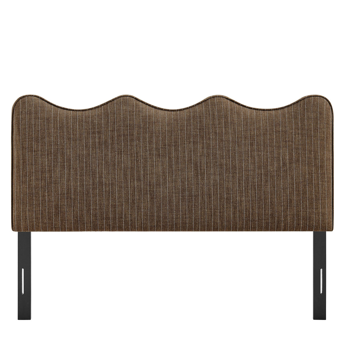 Athena Striped Fabric Upholstered Headboard by Modway