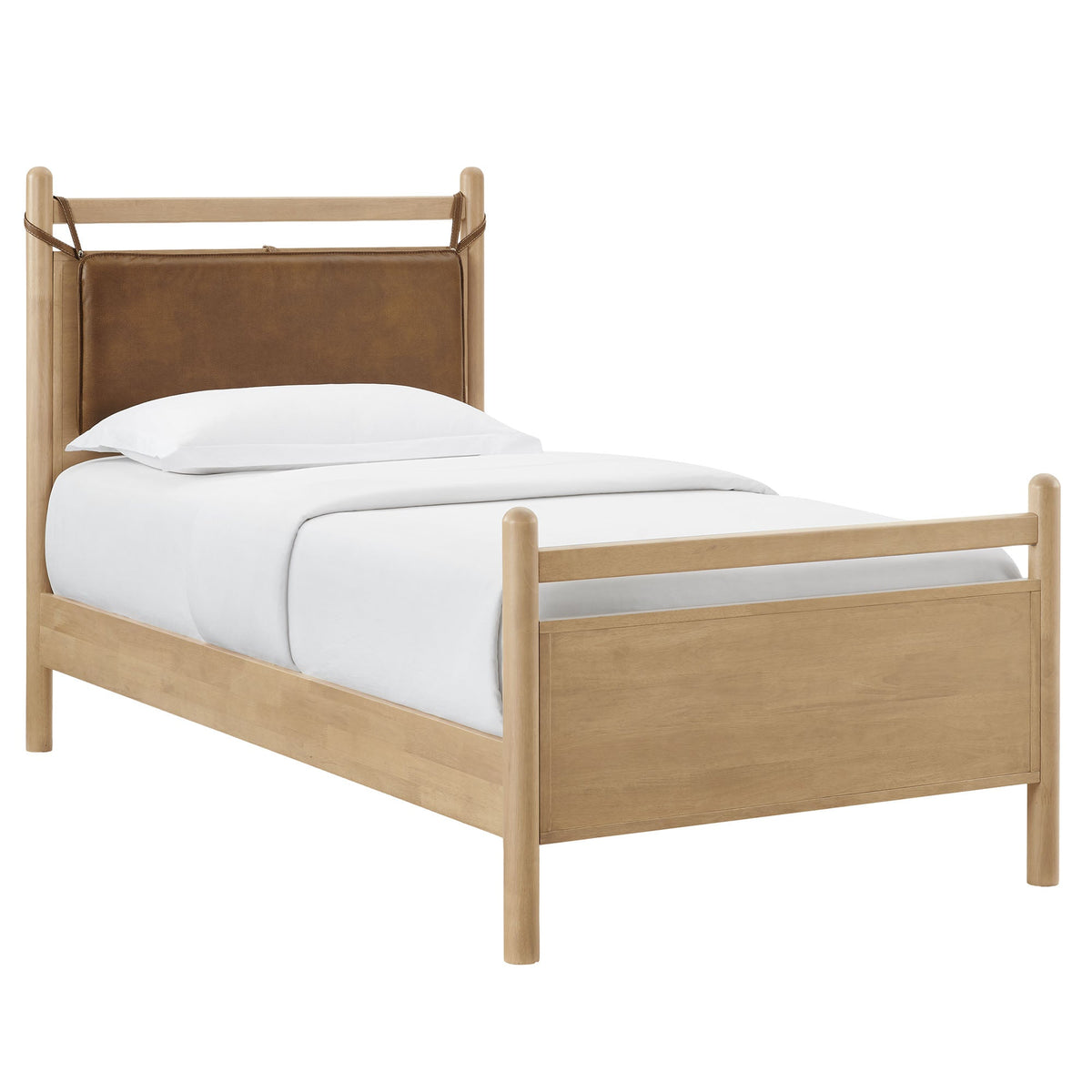 Leni Vegan Leather and Wood Platform Bed Frame by Modway