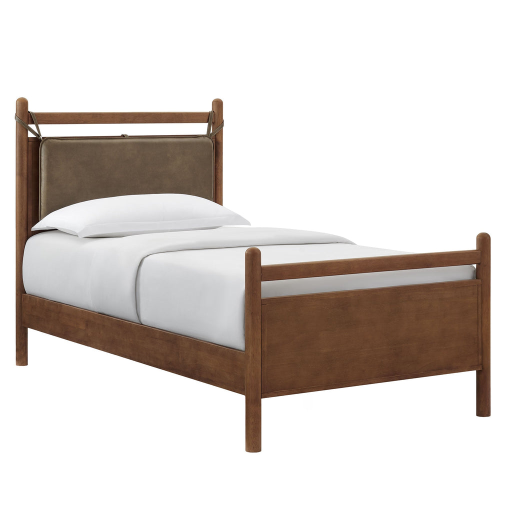 Leni Vegan Leather and Wood Platform Bed Frame by Modway