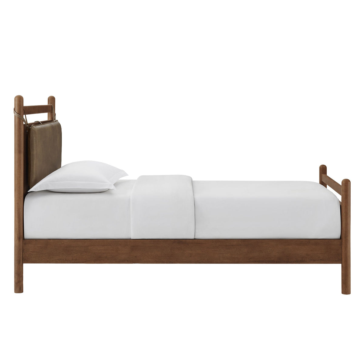 Leni Vegan Leather and Wood Platform Bed Frame by Modway