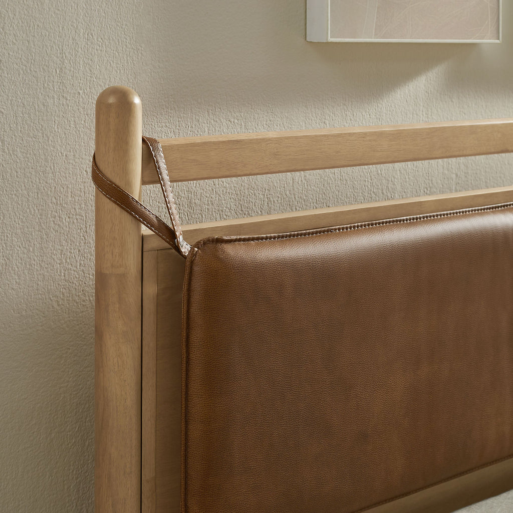 Leni Vegan Leather and Wood Platform Bed Frame by Modway