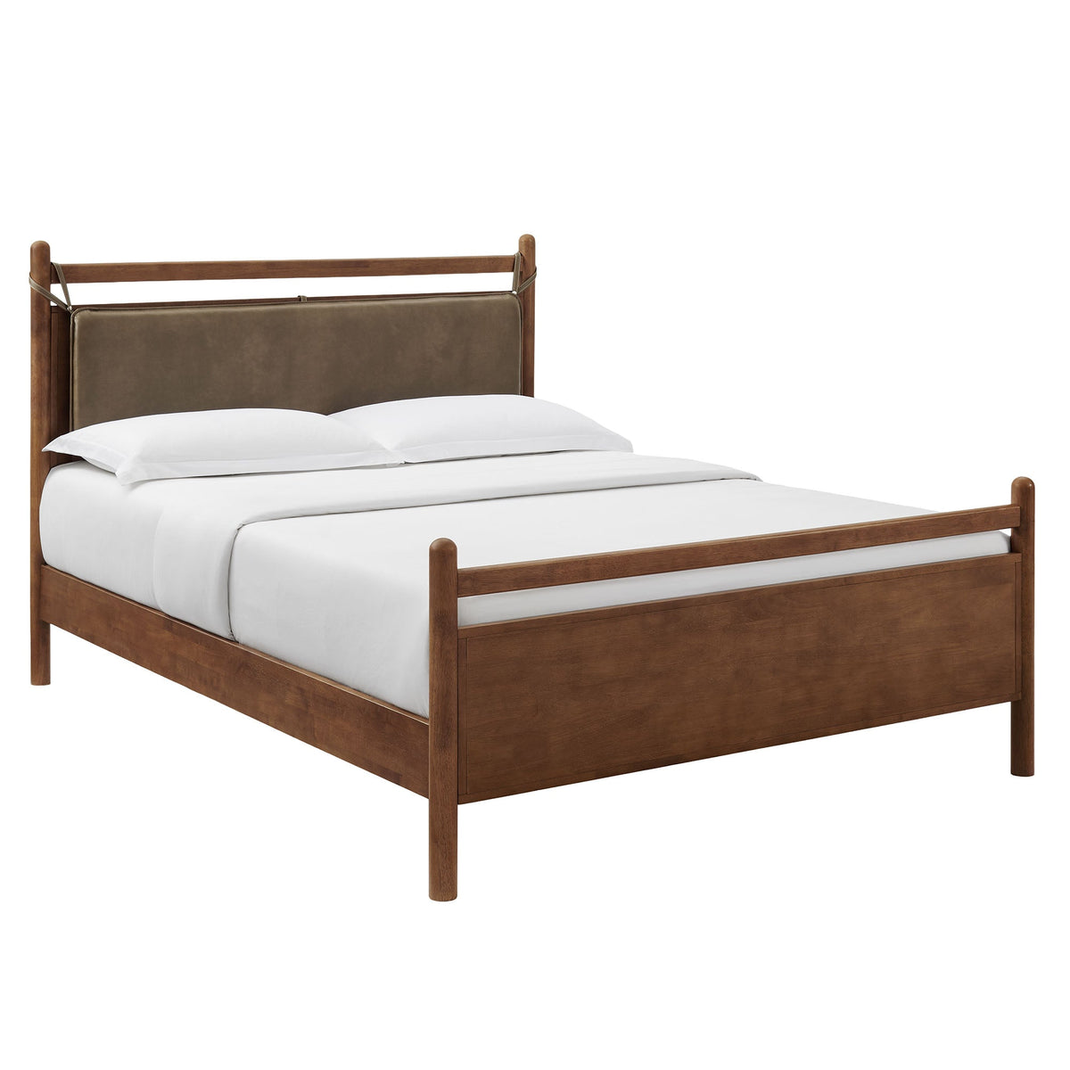 Leni Vegan Leather and Wood Platform Bed Frame by Modway