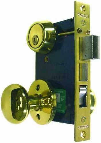 MORTISE LOCKSET/ ENTRY/ STANDARD TRIM & FACEPLATE THRU BOLTED RH