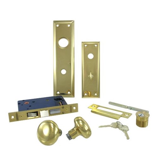 MORTISE LOCKSET/ ENTRY/ STANDARD TRIM & FACEPLATE