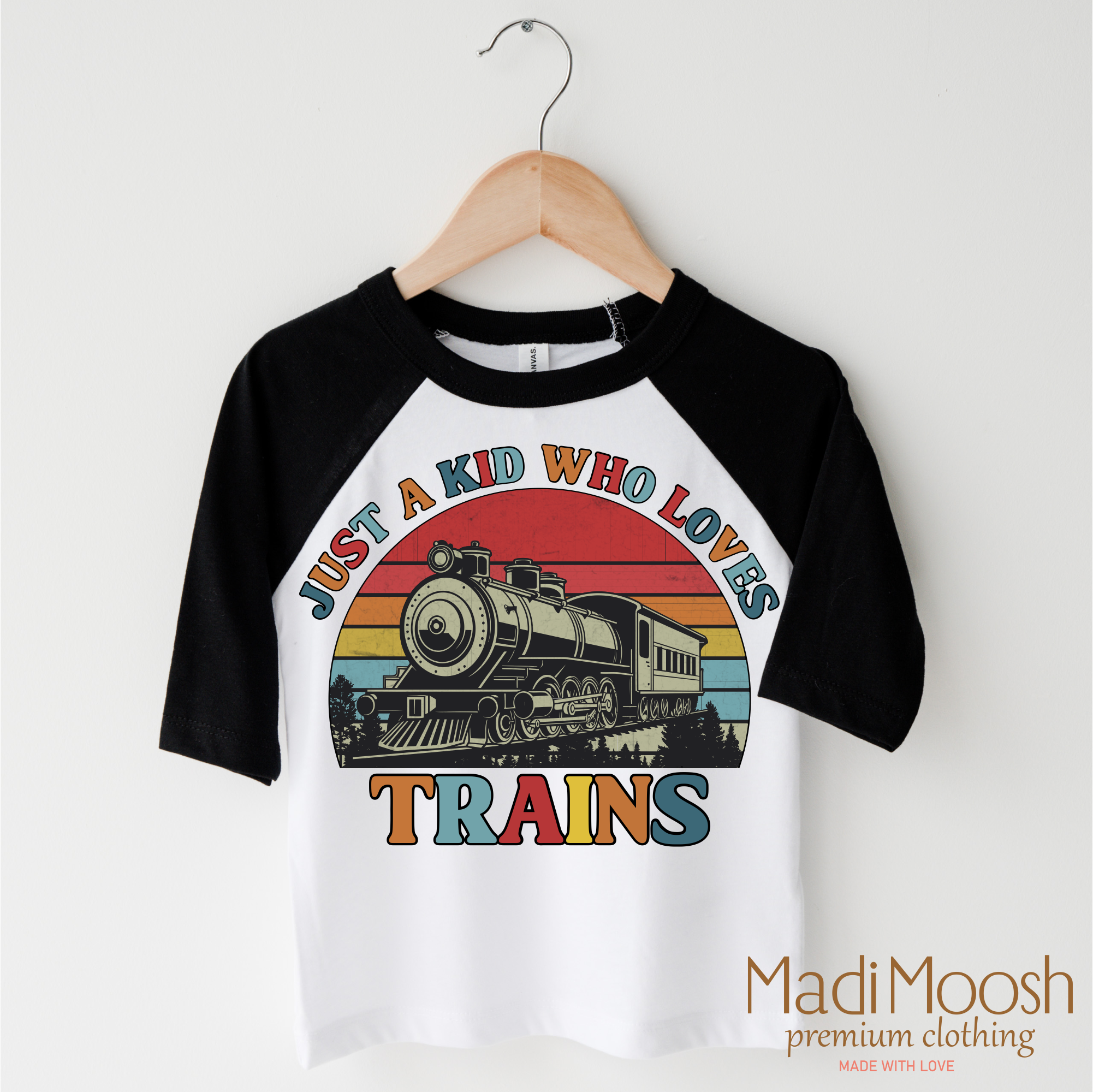 Just A Kid Who Loves Trains Shirt - Train Tee