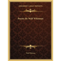 Poems By Walt Whitman - Hardcover