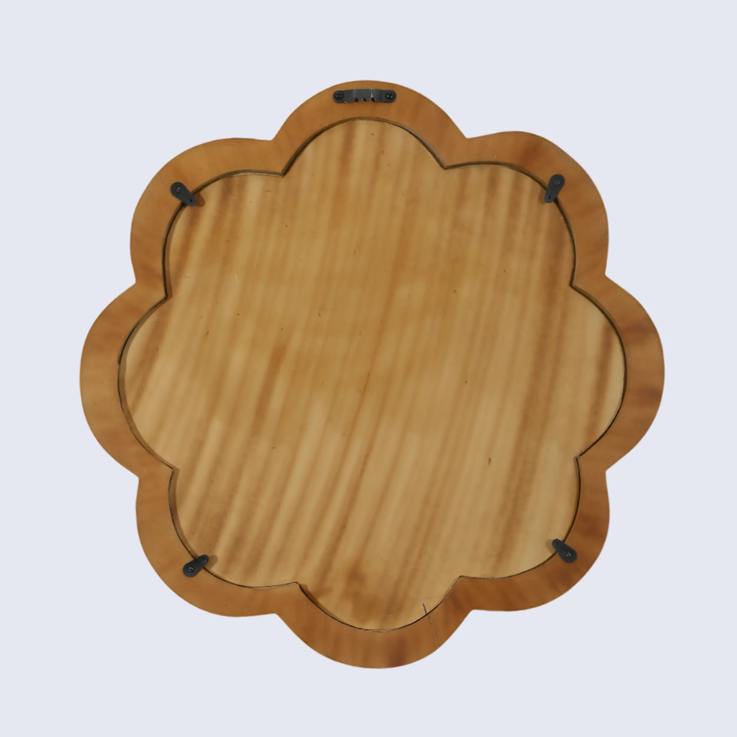 Make To Order blue white bone inlay scalloped wall mirror 18 inches