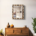 Make to Order resin inlay wall mirror frame hypno daze pattern 18x24