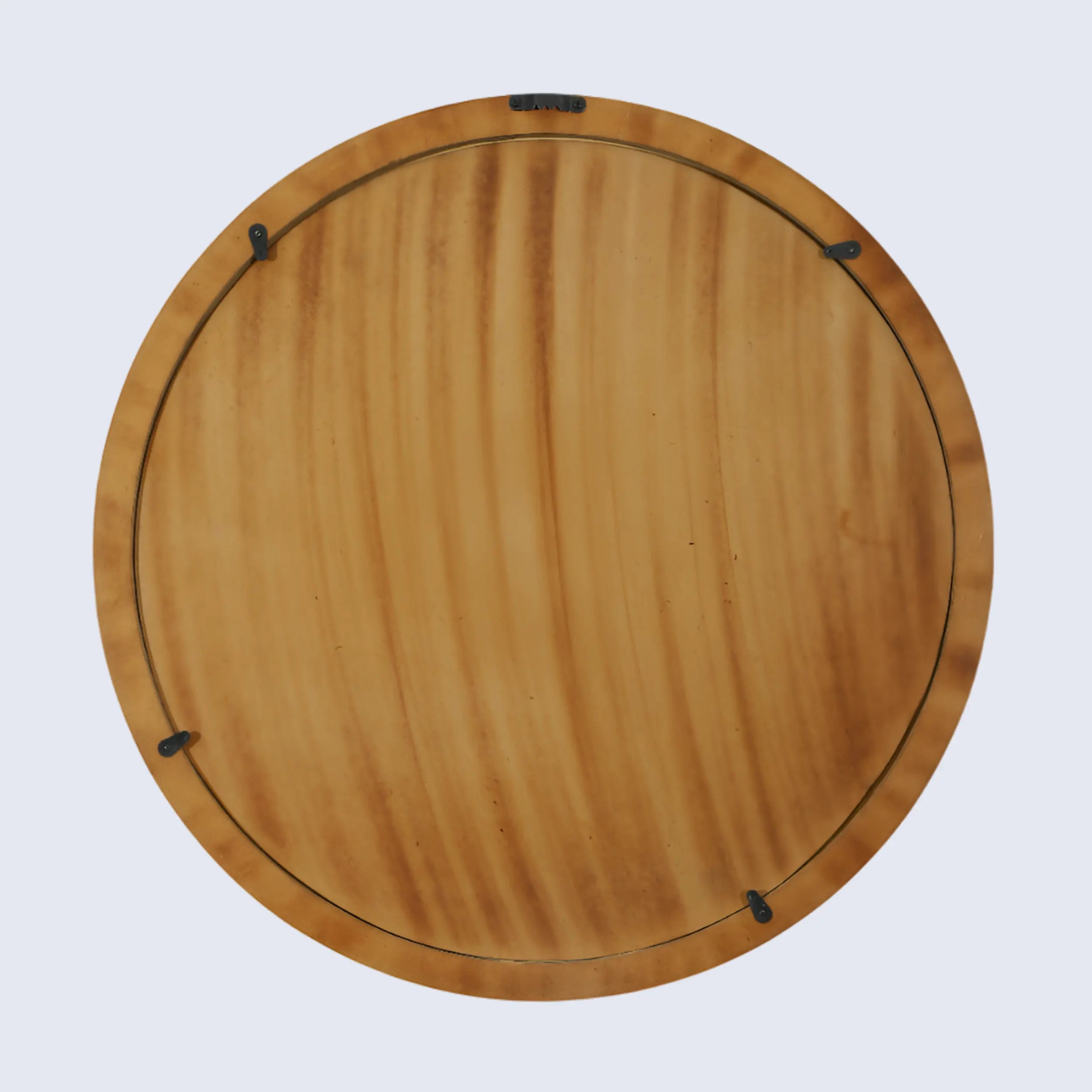 Wall Mirror Round Chevron Art Inspired  Bone Inlay Wall Hanging Mirror Frame,  24" Dia