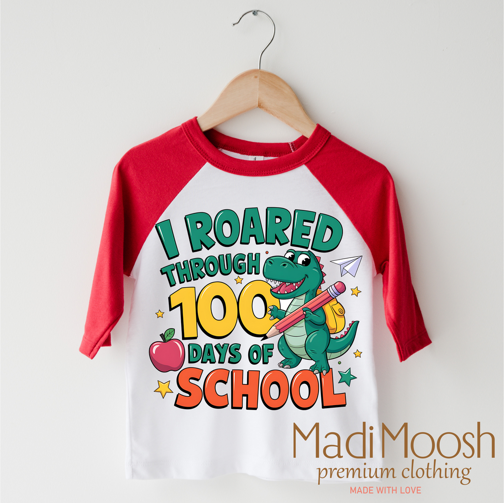 I Roared Through 100 Days Of School Shirt - School Tee