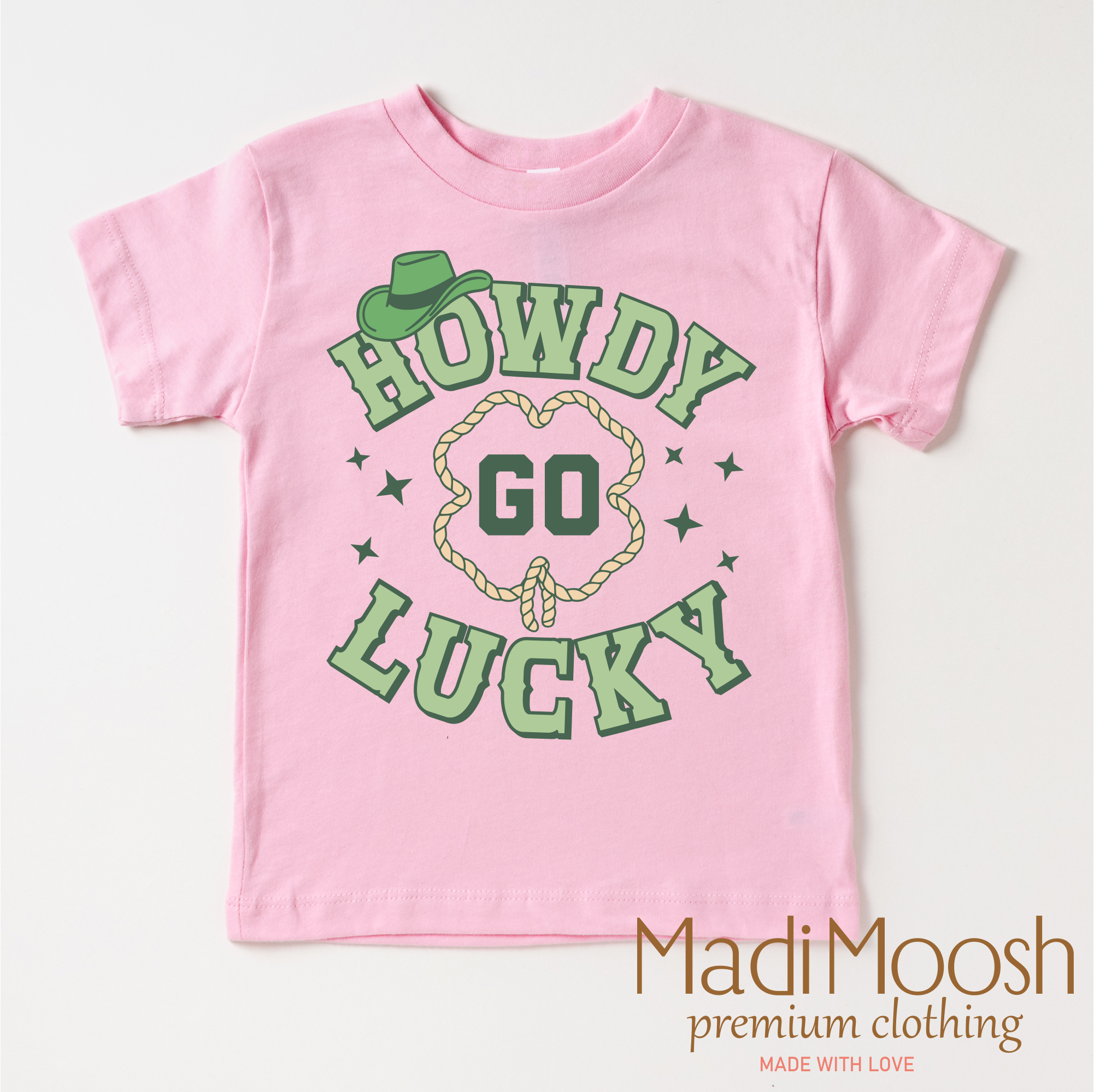 Howdy Go Lucky Western St. Patrick's Day Shirt - St. Patrick's Day Tee