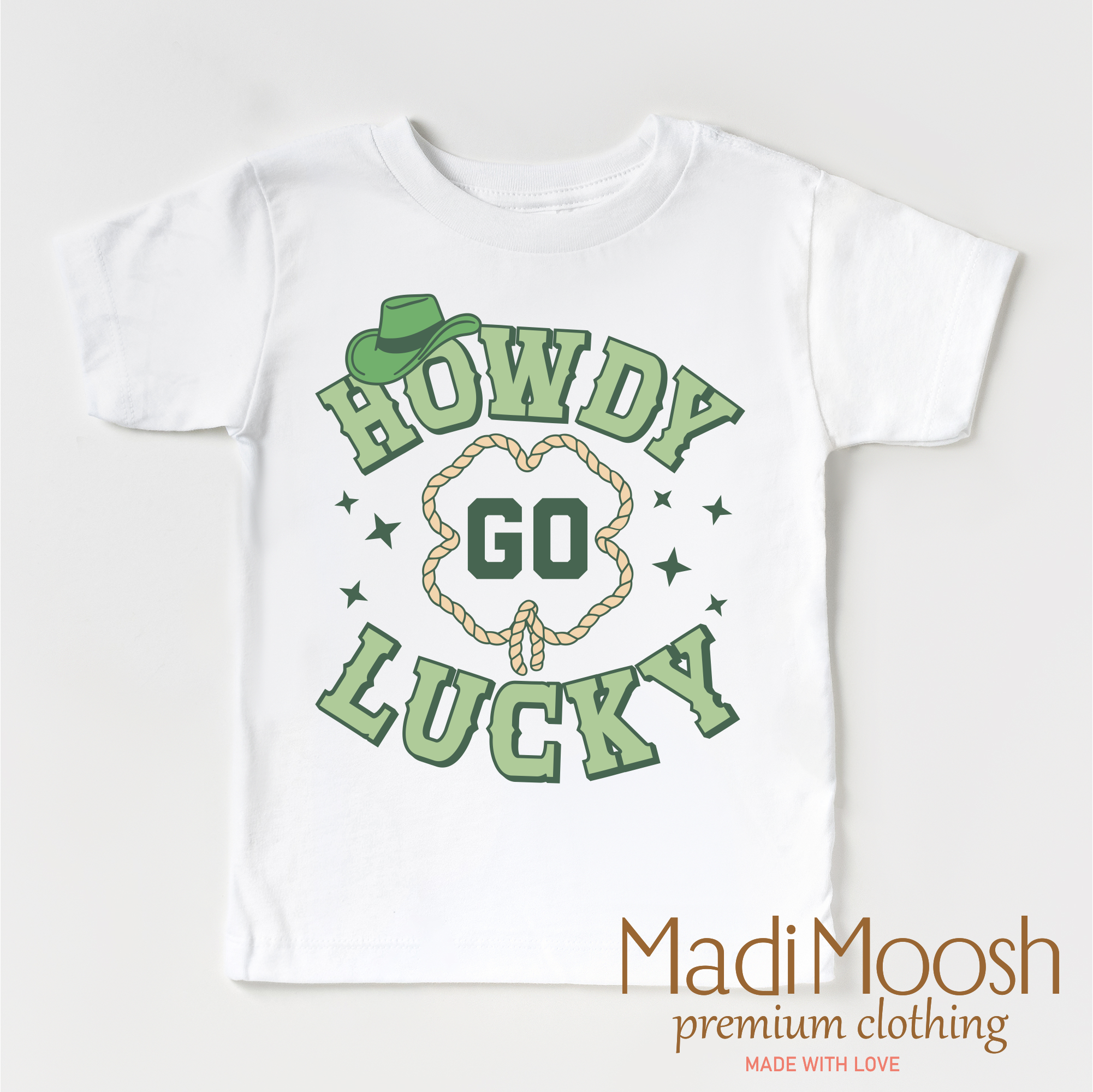Howdy Go Lucky Western St. Patrick's Day Shirt - St. Patrick's Day Tee