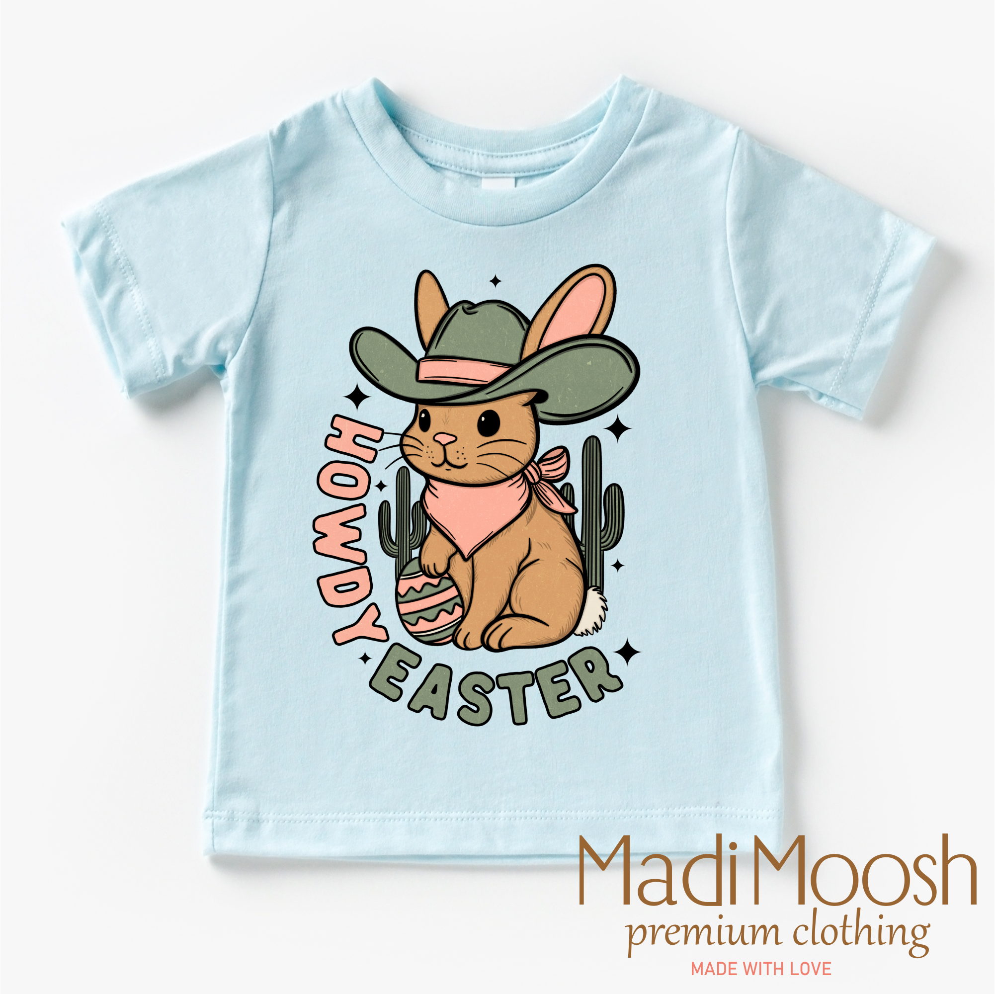 Howdy Easter Bunny Western Shirt - Kids Western Tee