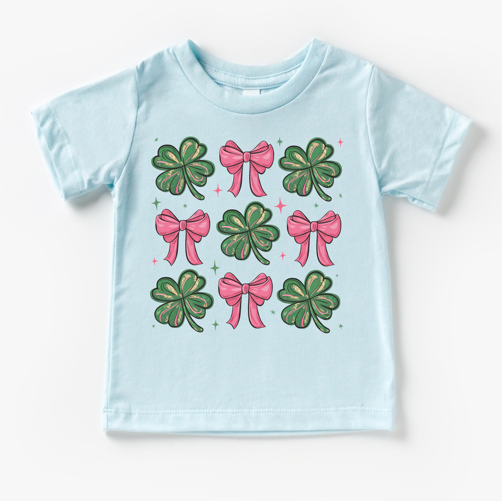 Clovers And Bows St. Patrick's Day Shirt - St. Patrick's Day Kids & Adult Tee