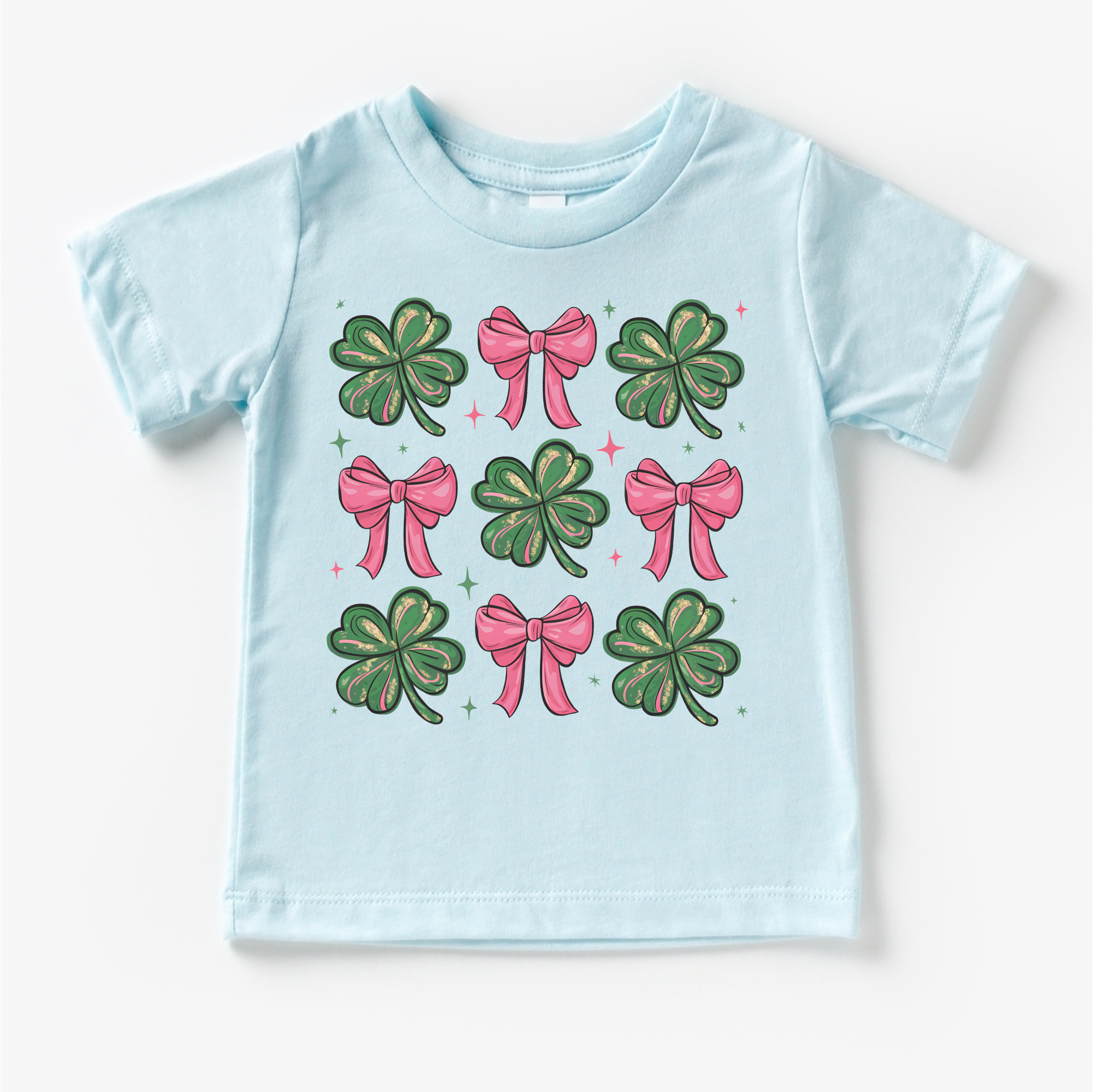 Clovers And Bows St. Patrick's Day Shirt - St. Patrick's Day Kids & Adult Tee