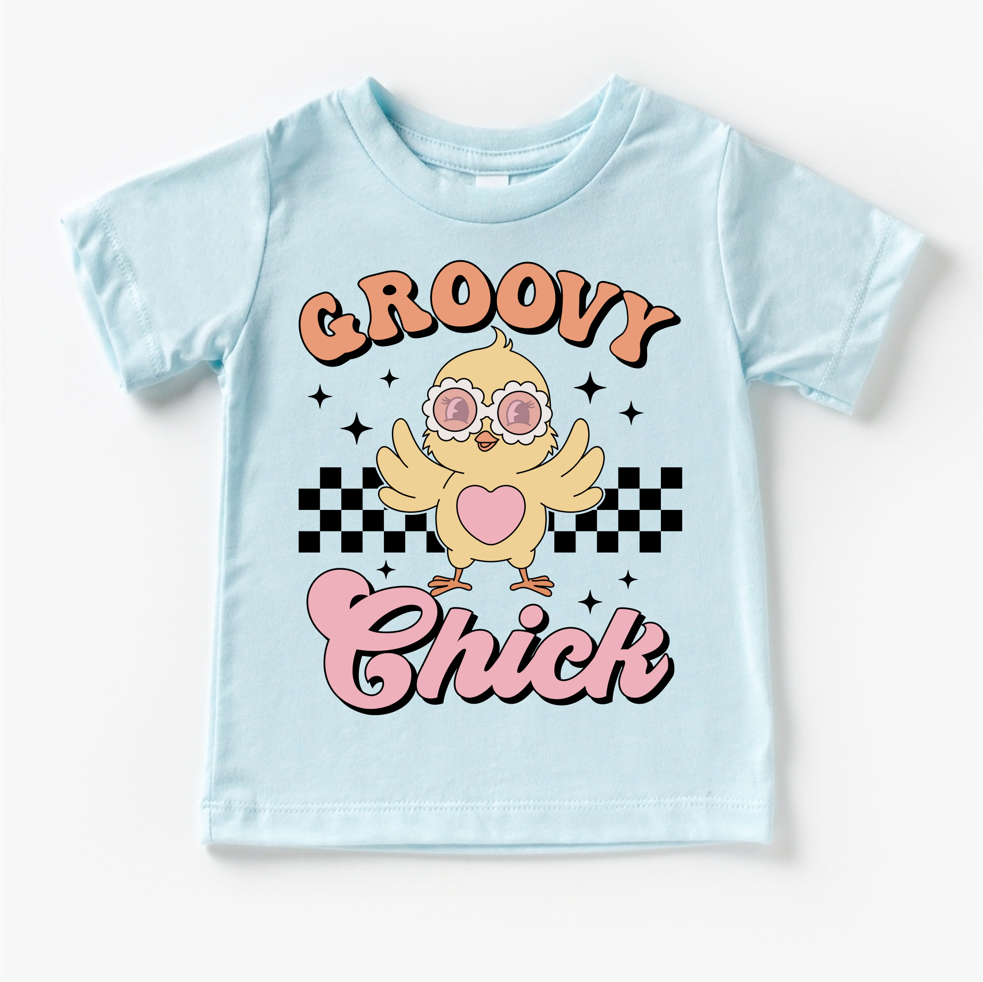 Groovy Chick Easter Shirt - Girls Retro Easter Tee