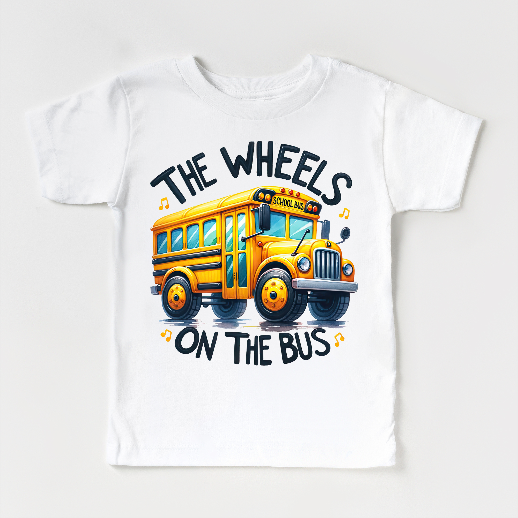 The Wheels On The Bus School Shirt - Kids School Tee