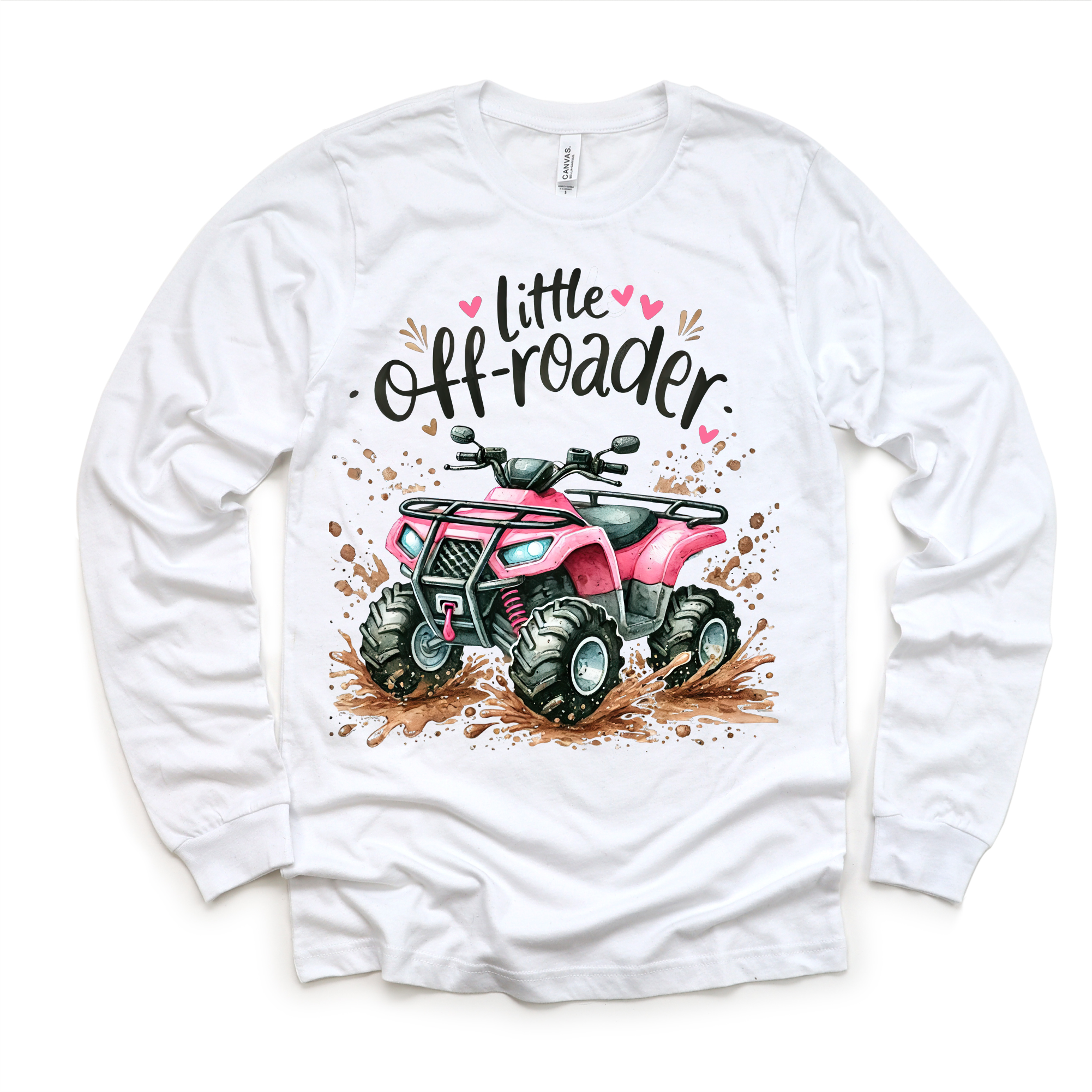 Girls Little Off Roader 4 Wheeler Shirt - Girls Four Wheeler Tee