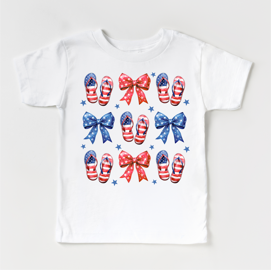 Flip Flops And Bows 4th Of July Shirt - Independence Day Tee