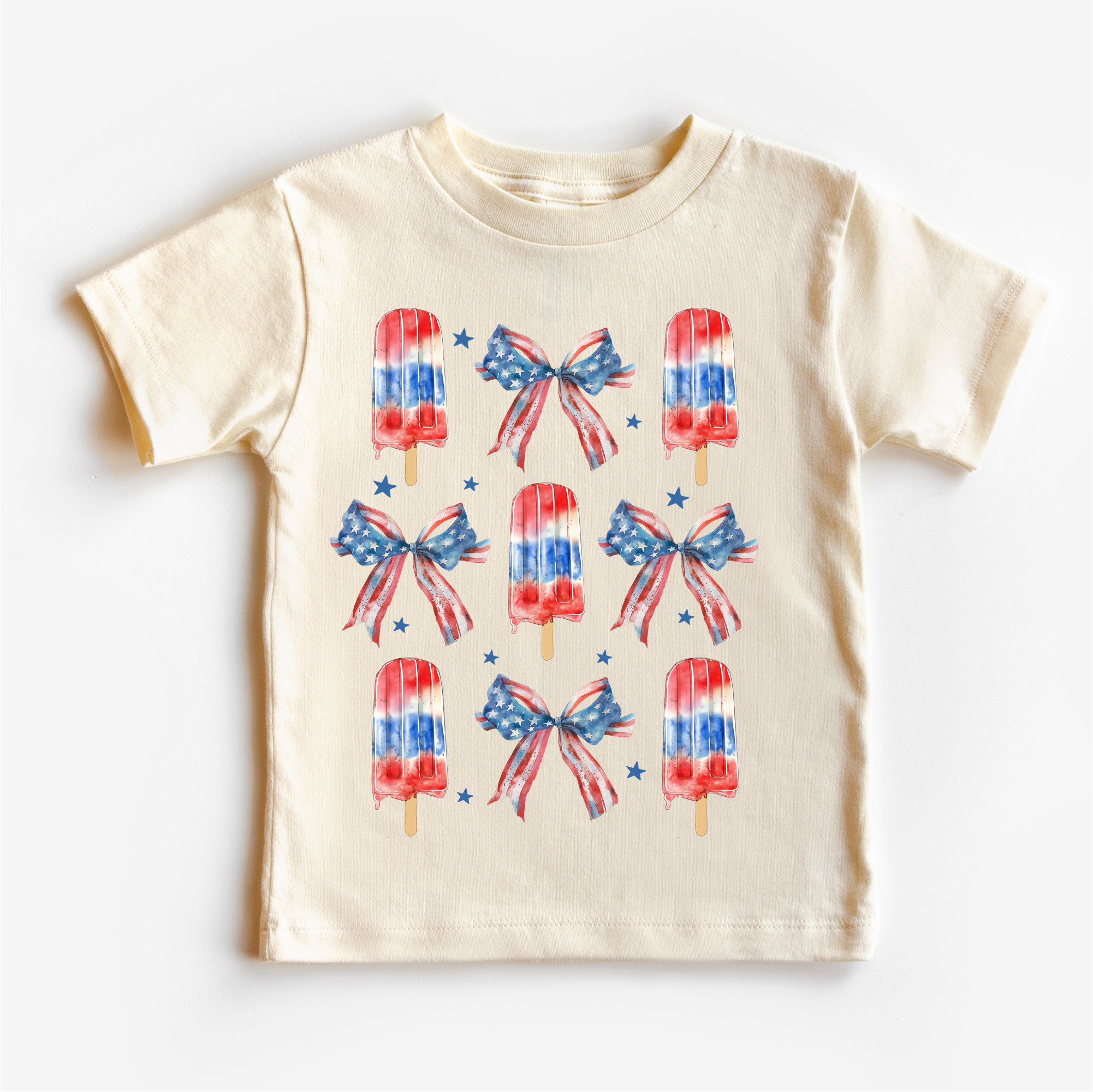 Ice Cream And Bows July 4th  Shirt - Independence Day Tee