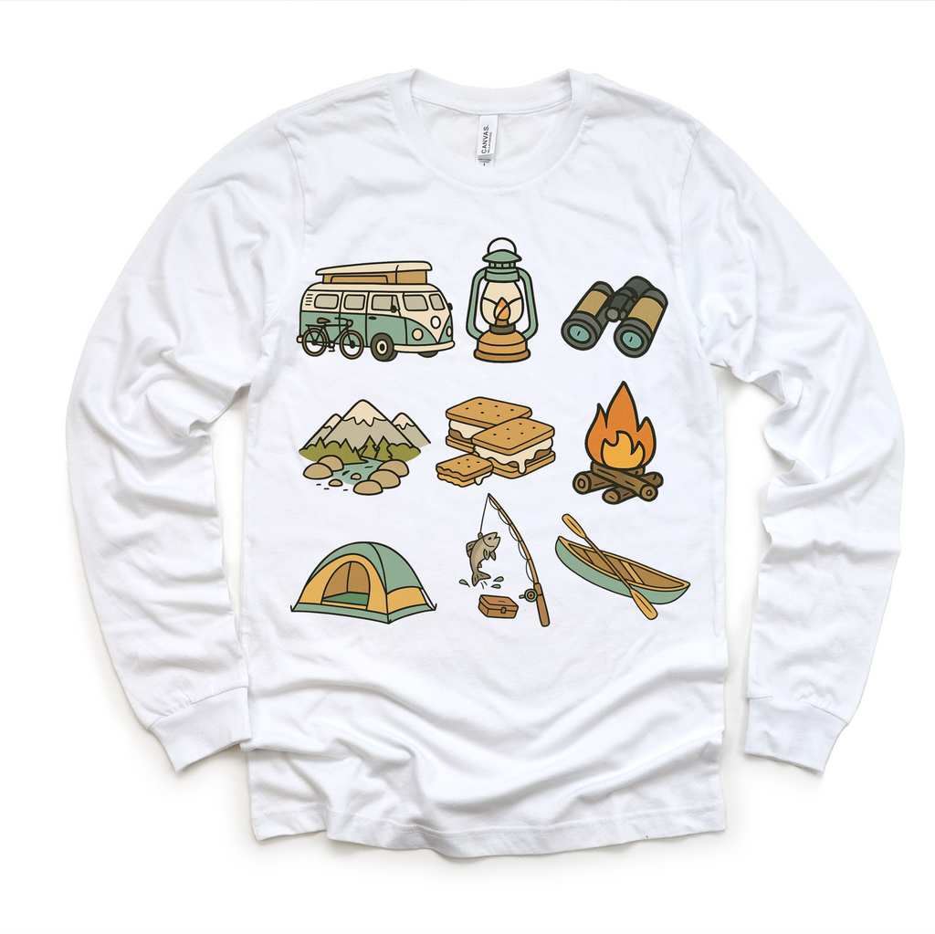 Happy Camper Camping Shirt - Camp Tee