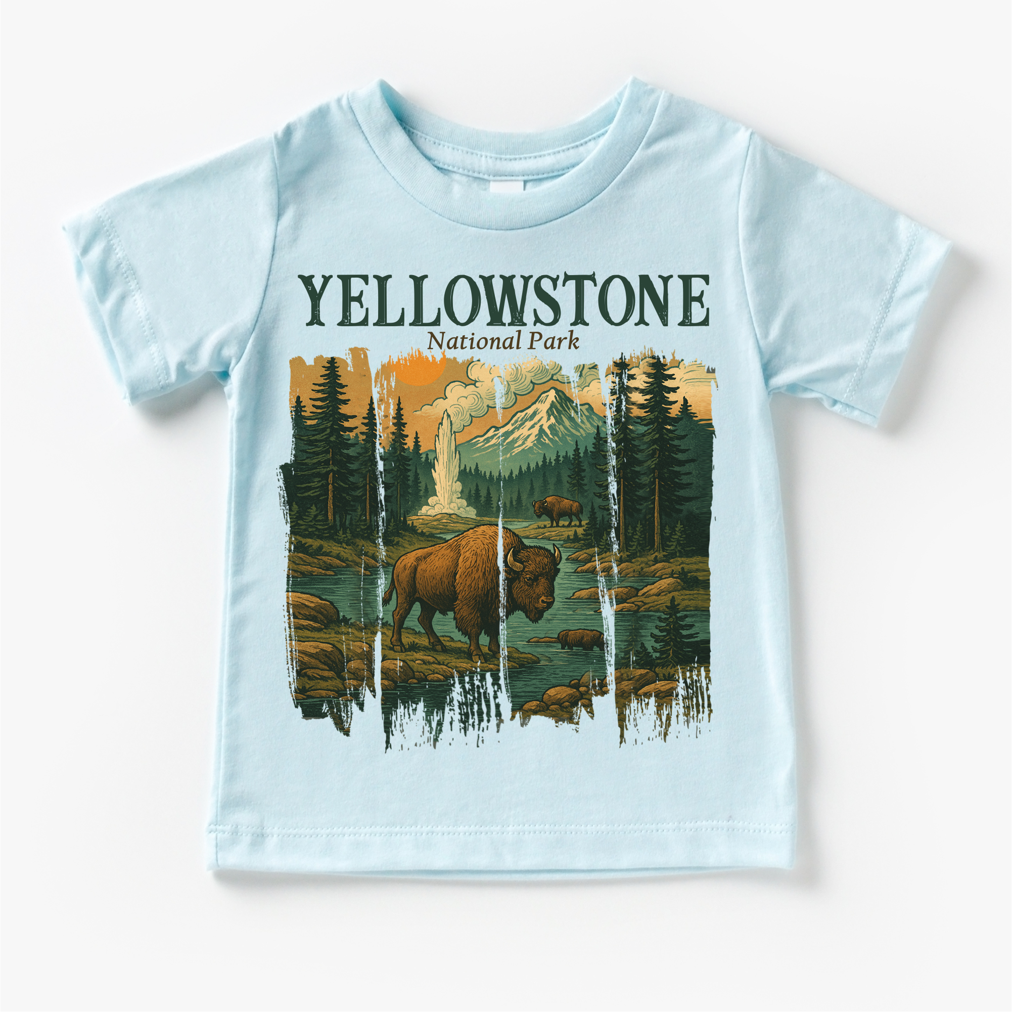 Yellowstone Natural Park Shirt - Adventure Buffalo Tee