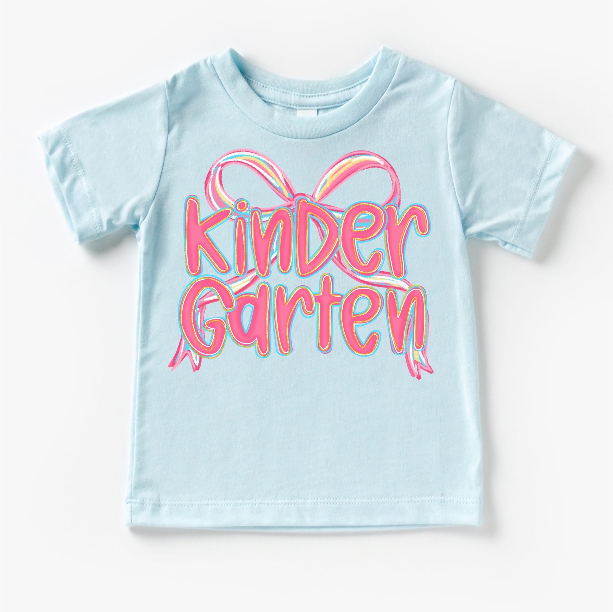Girls Kindergarten Bow Back To School Shirt - First Day Of School Tee