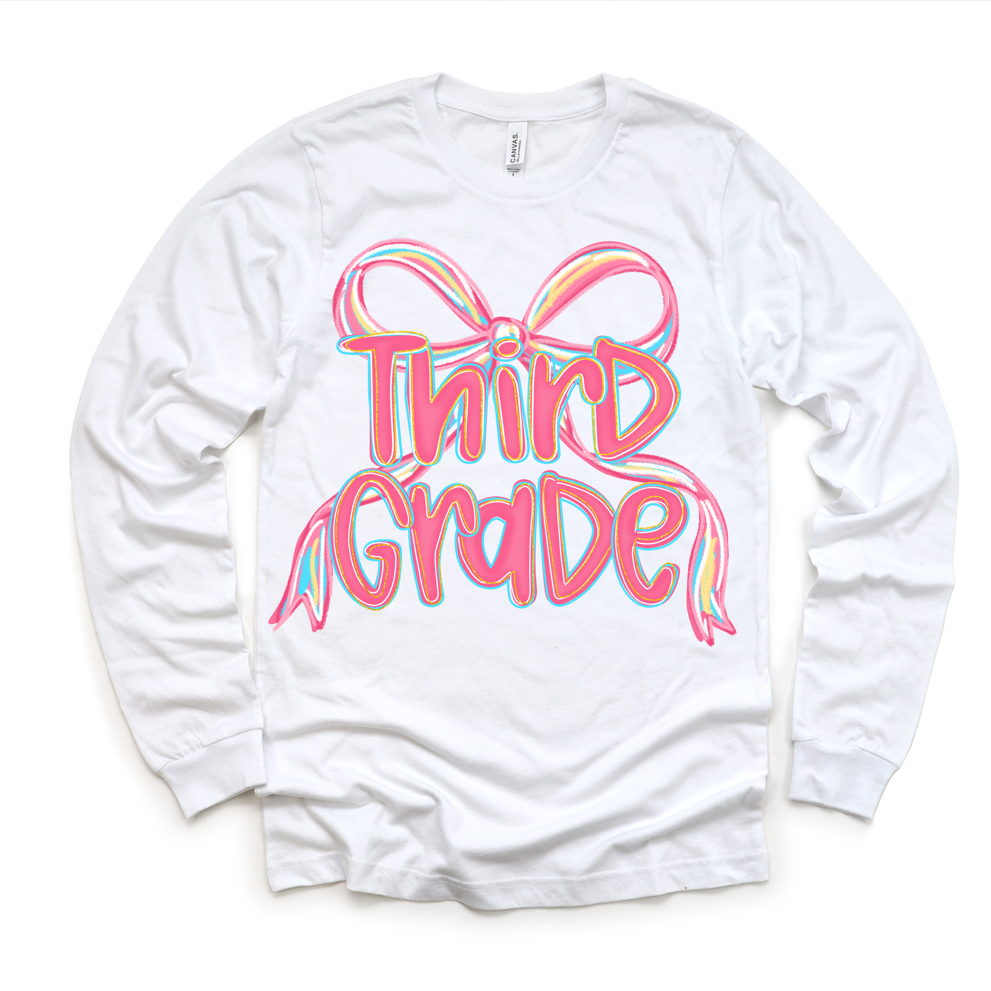 Girls 3rd Grade Bow Back To School Shirt - First Day Of School Tee