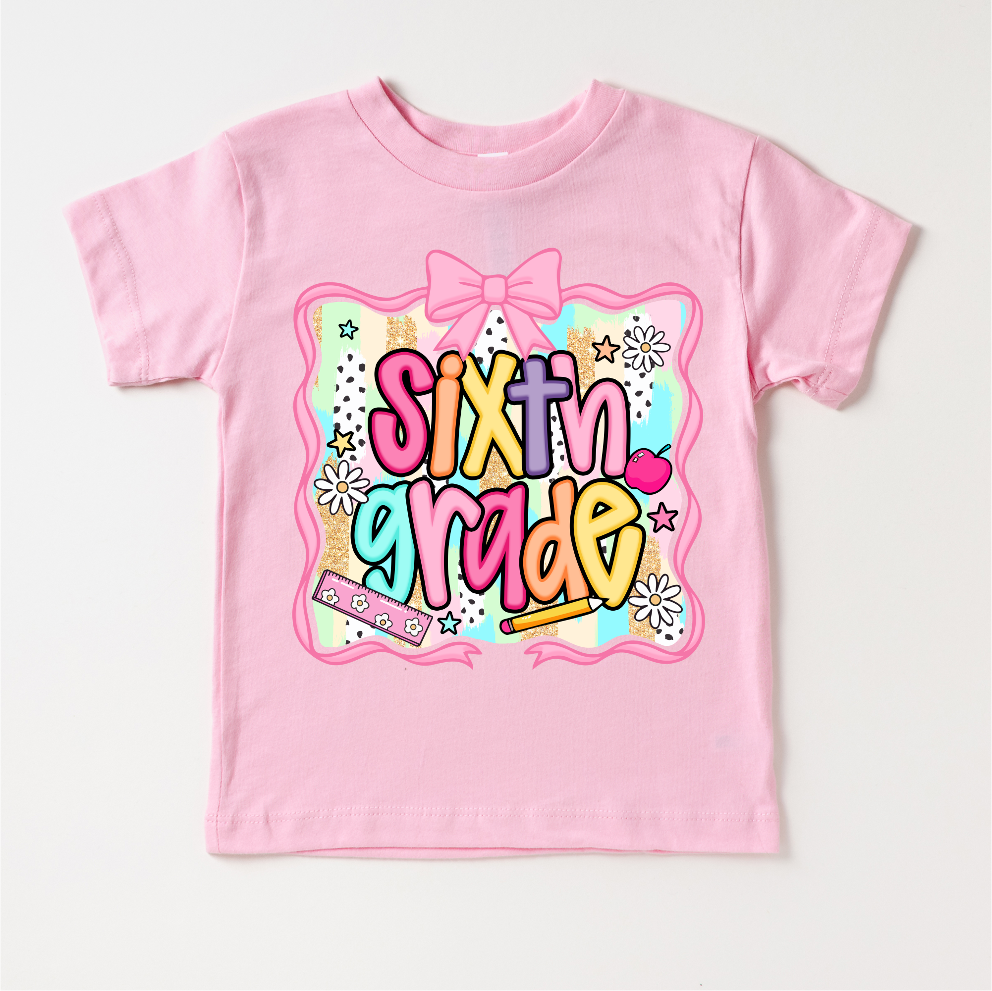 Girls 6th Grade School Shirt - Back To School Tee