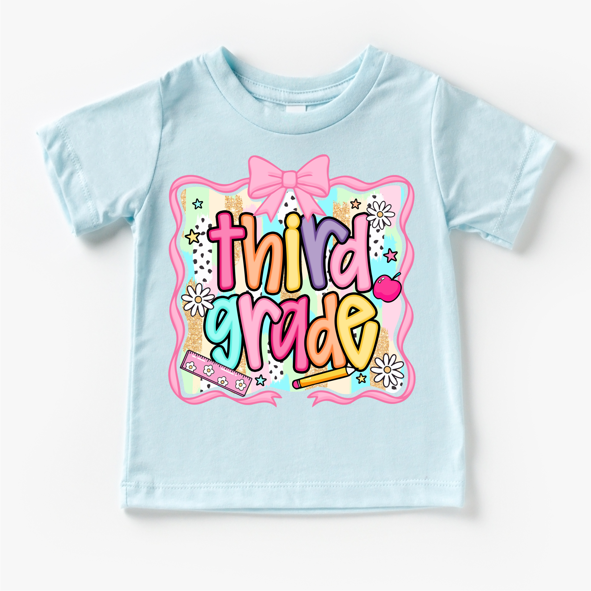 Girls Third Grade School Shirt - Back To School Tee