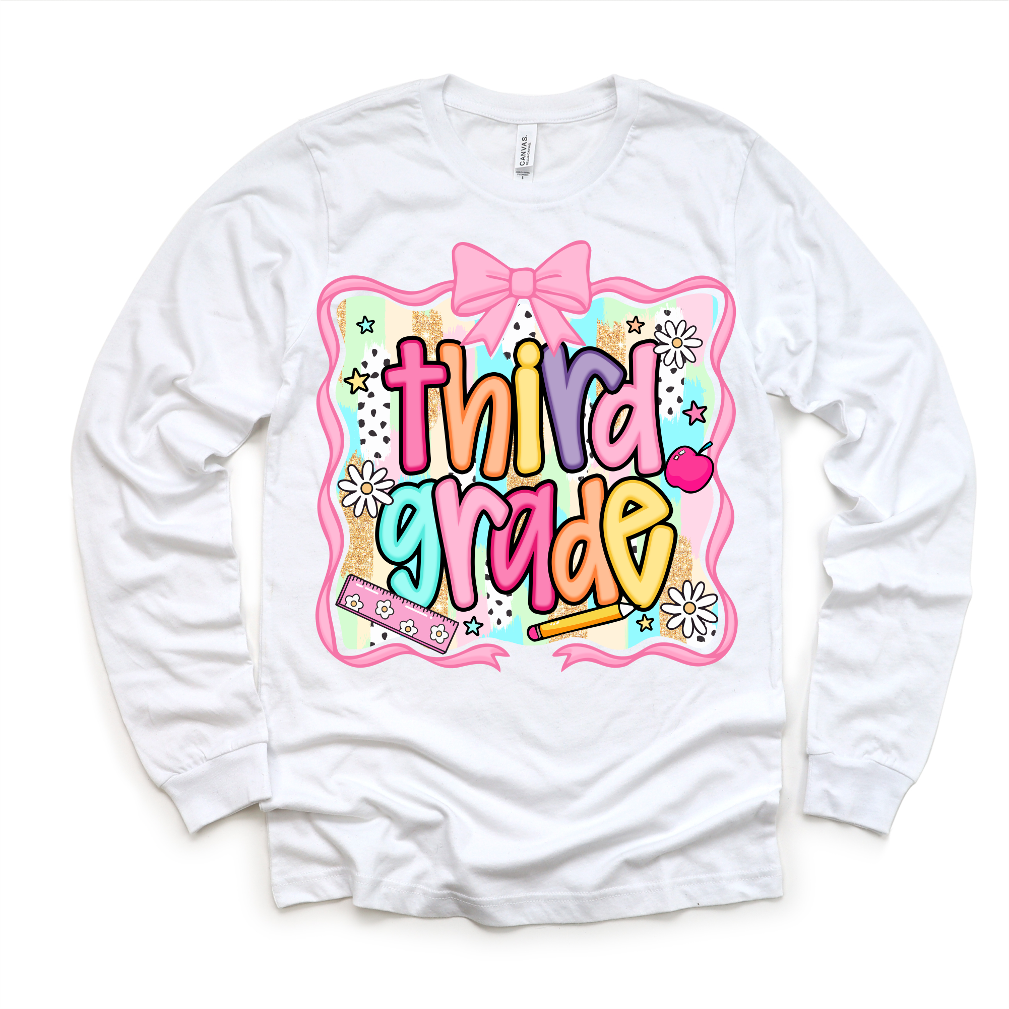 Girls Third Grade School Shirt - Back To School Tee