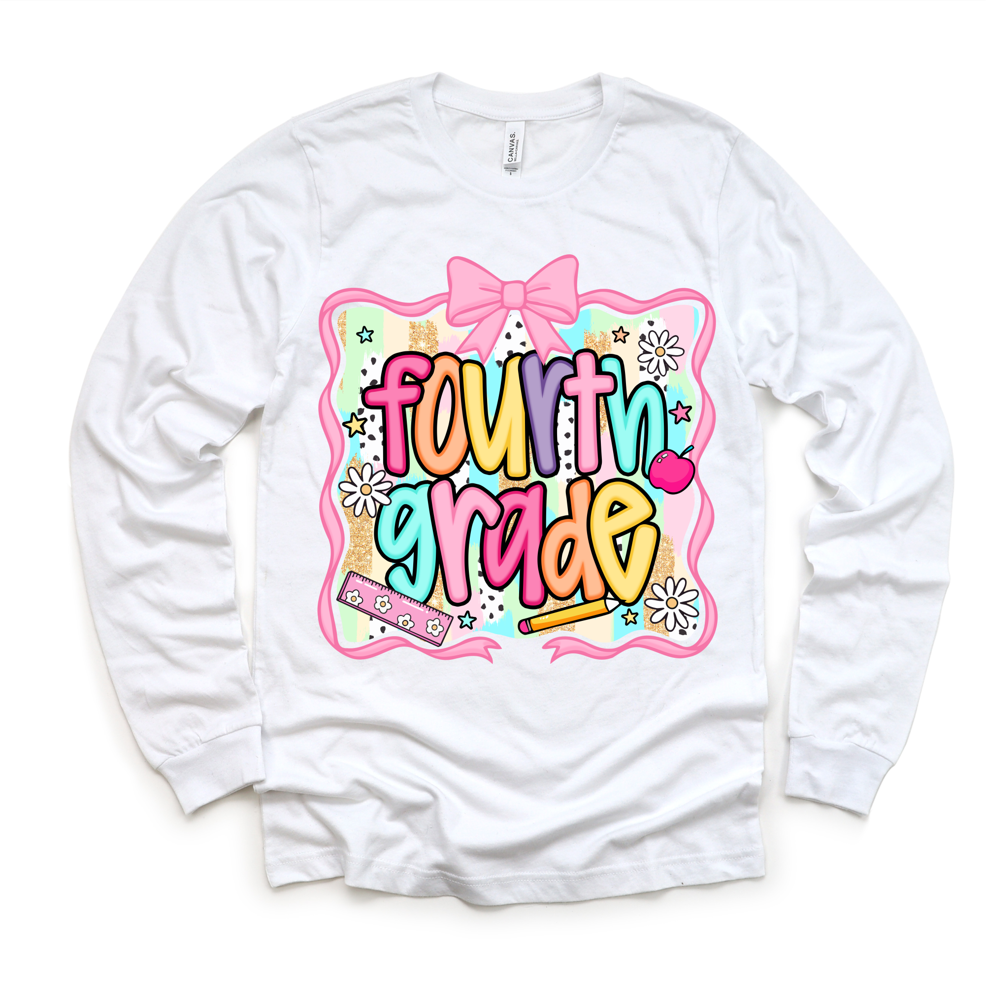 Girls 4th grade School Shirt - Back To School Tee