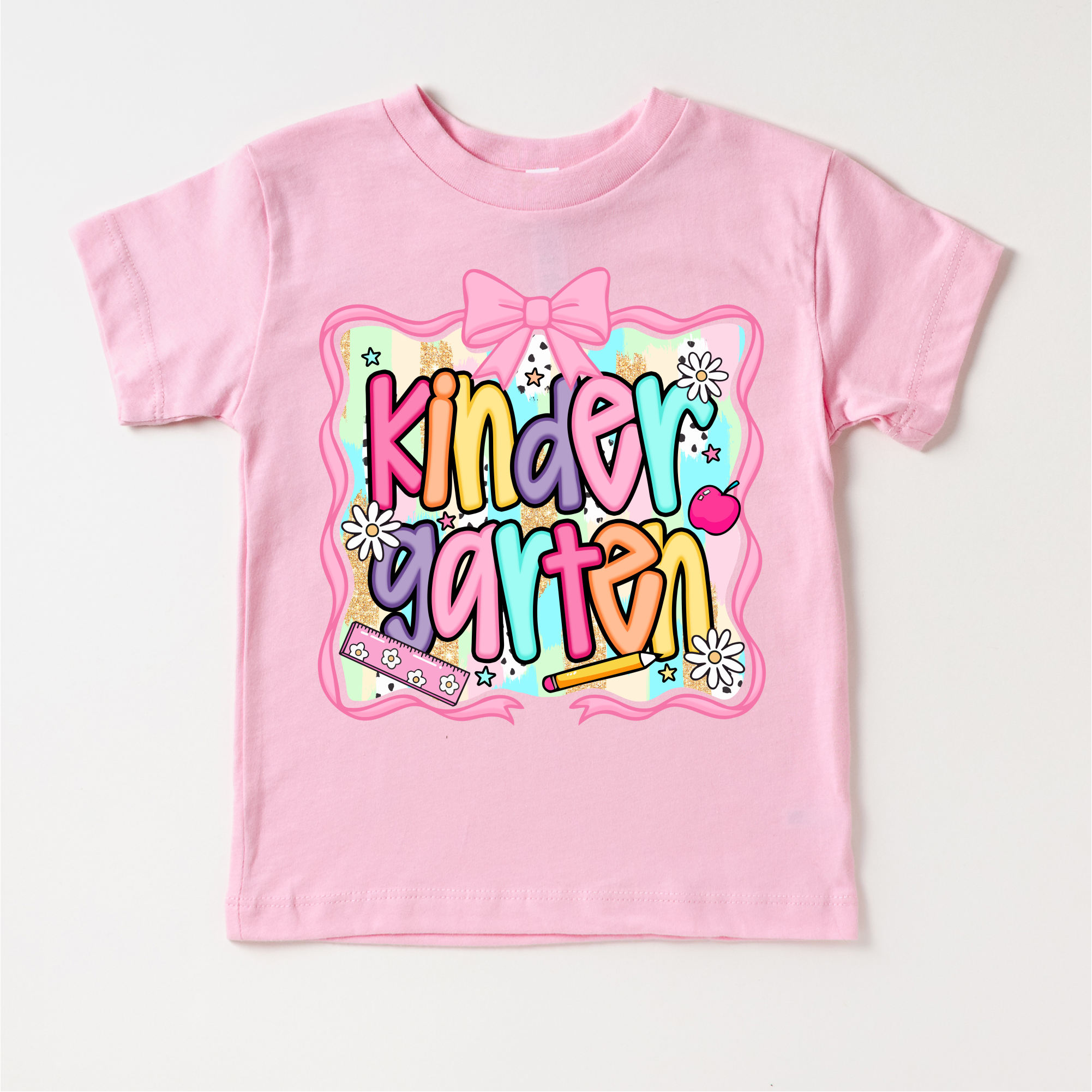 Girls Kindergarten School Shirt - Back To School Tee