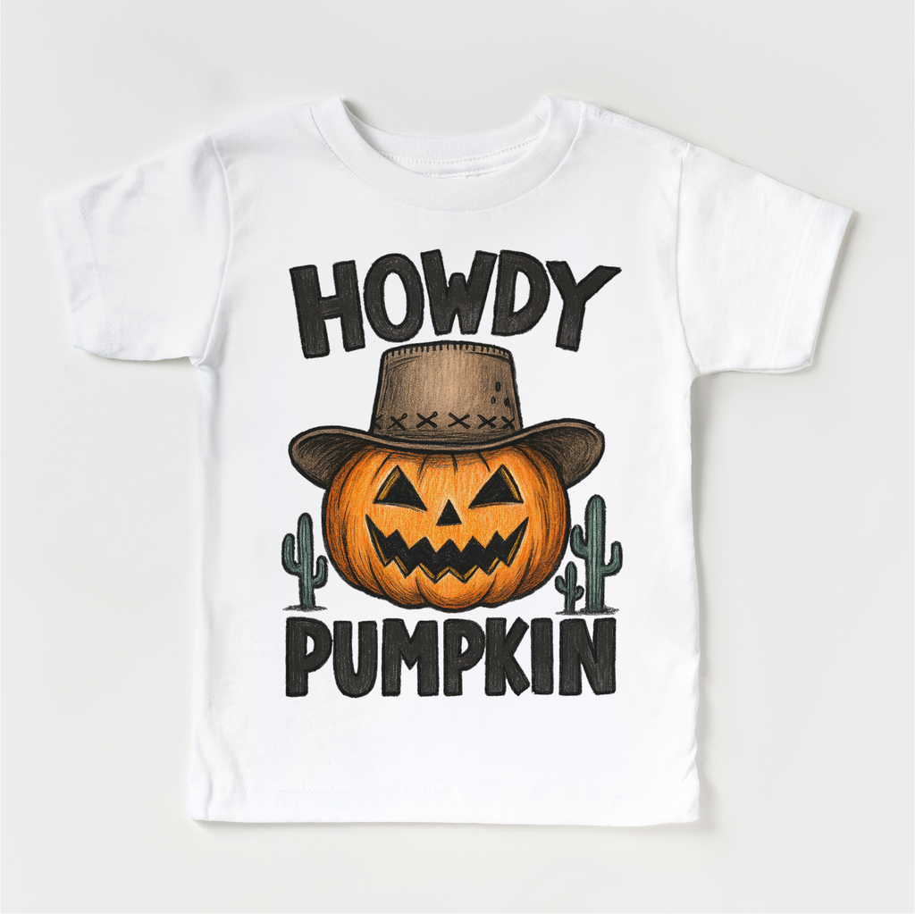Howdy Pumpkin Western Halloween Shirt - Halloween Tee