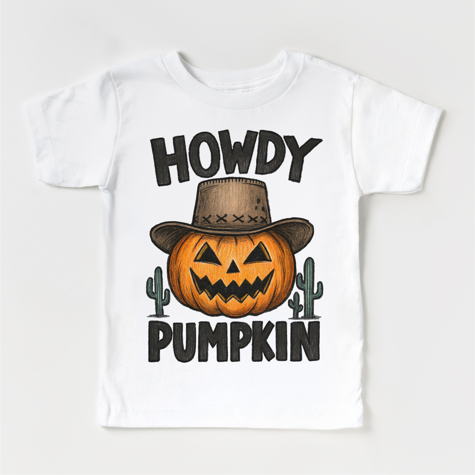 Howdy Pumpkin Western Halloween Shirt - Halloween Tee