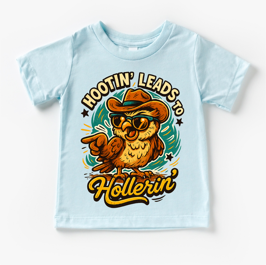 Hootin Leads To Hollerin' Funny Owl Country Western Shirt - Western Tee - MU99